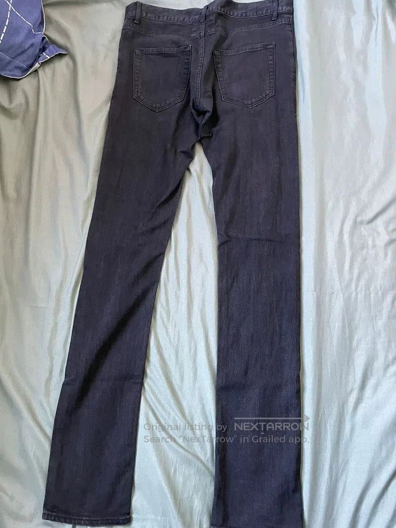Saint Laurent Paris Saint Laurent Black Distressed Denim Jeans. Size US 29 - 2 Thumbnail