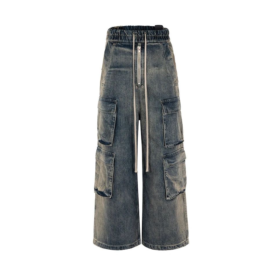 Jean Multi Pockets Drawstring Unisex Size US 28 / EU 44 - 4 Thumbnail
