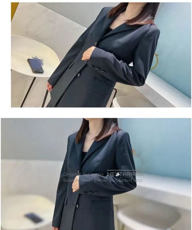 Louis Vuitton Louis Vuitton Women's Black Wool Blazer Coat . Size XXS / US 00 / IT 34 - 2 Thumbnail