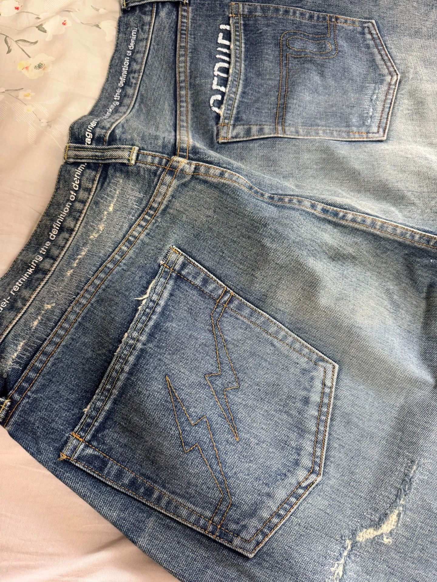 Fragment Design Sequel x Fragment 24AW Washed Distressed Denim Blue XL Size US 36 / EU 52 - 6 Thumbnail