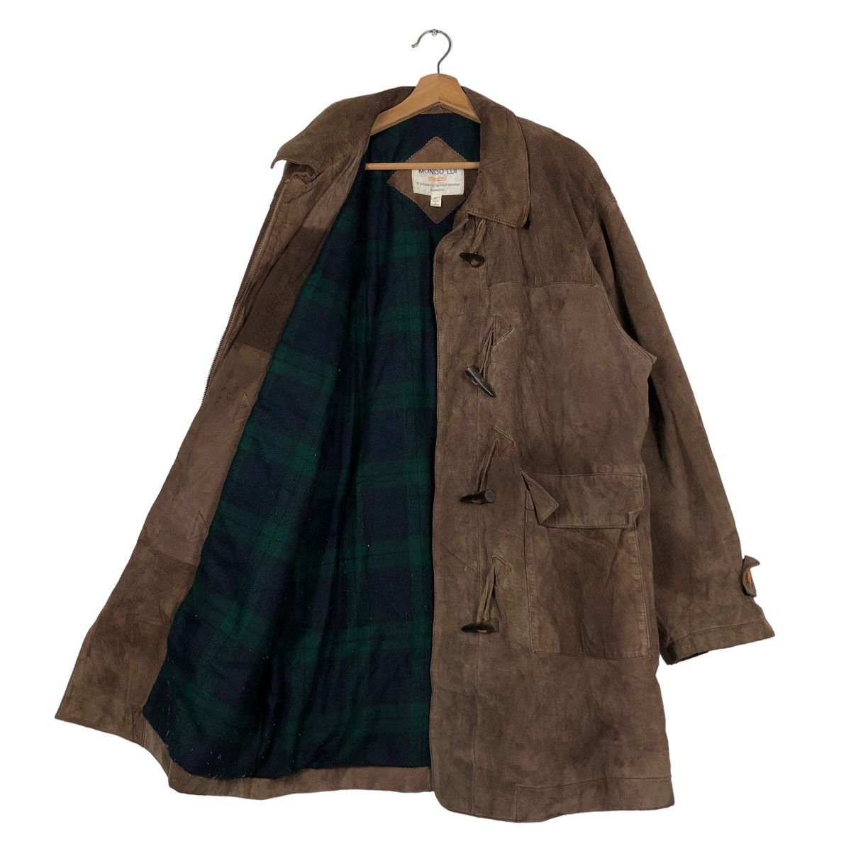 Japanese Brand 🔥Vintage Long Leather Jacket Mondo Lui Issey Miyake Blanket Size US M / EU 48-50 / 2 - 11 Thumbnail