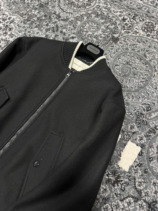 Dries Van Noten F/W 23' Vellow Wool Back Zip Jacket l Black | Grailed