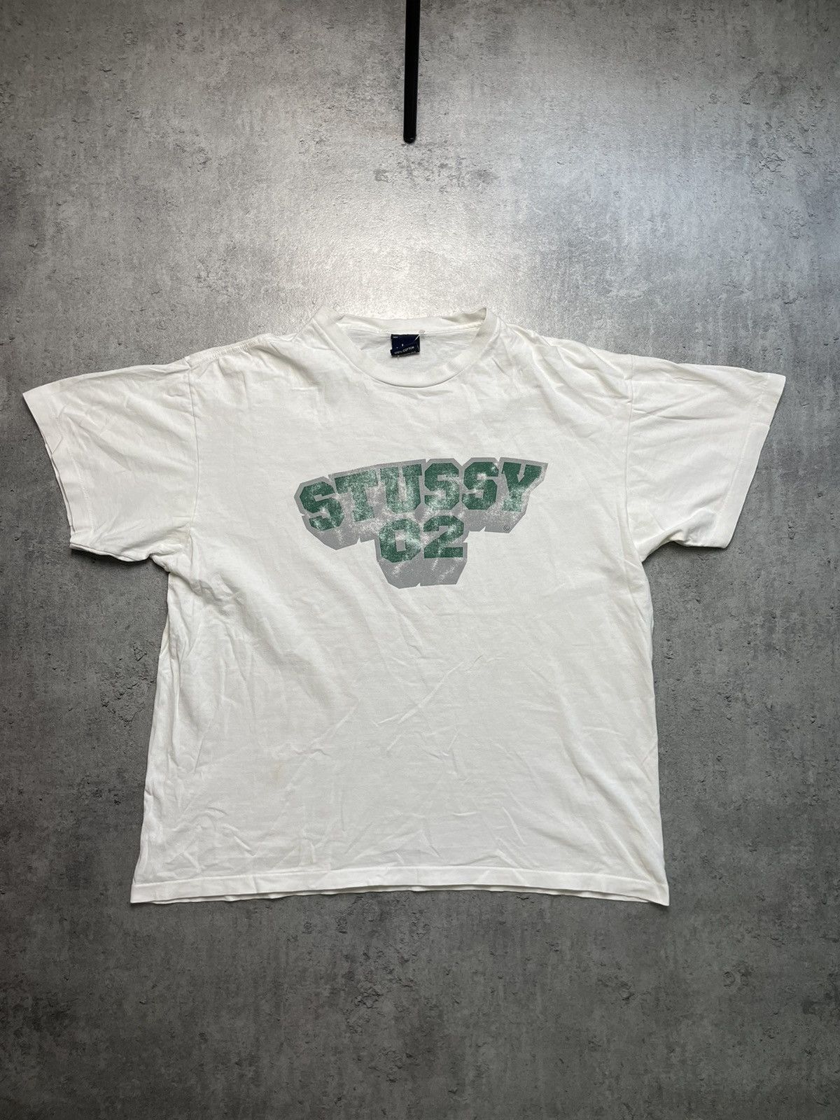 Japanese Brand × Stussy × Vintage Stussy white logo tee vintage retro single stitch oversize Size US XL / EU 56 / 4 - 1 Thumbnail