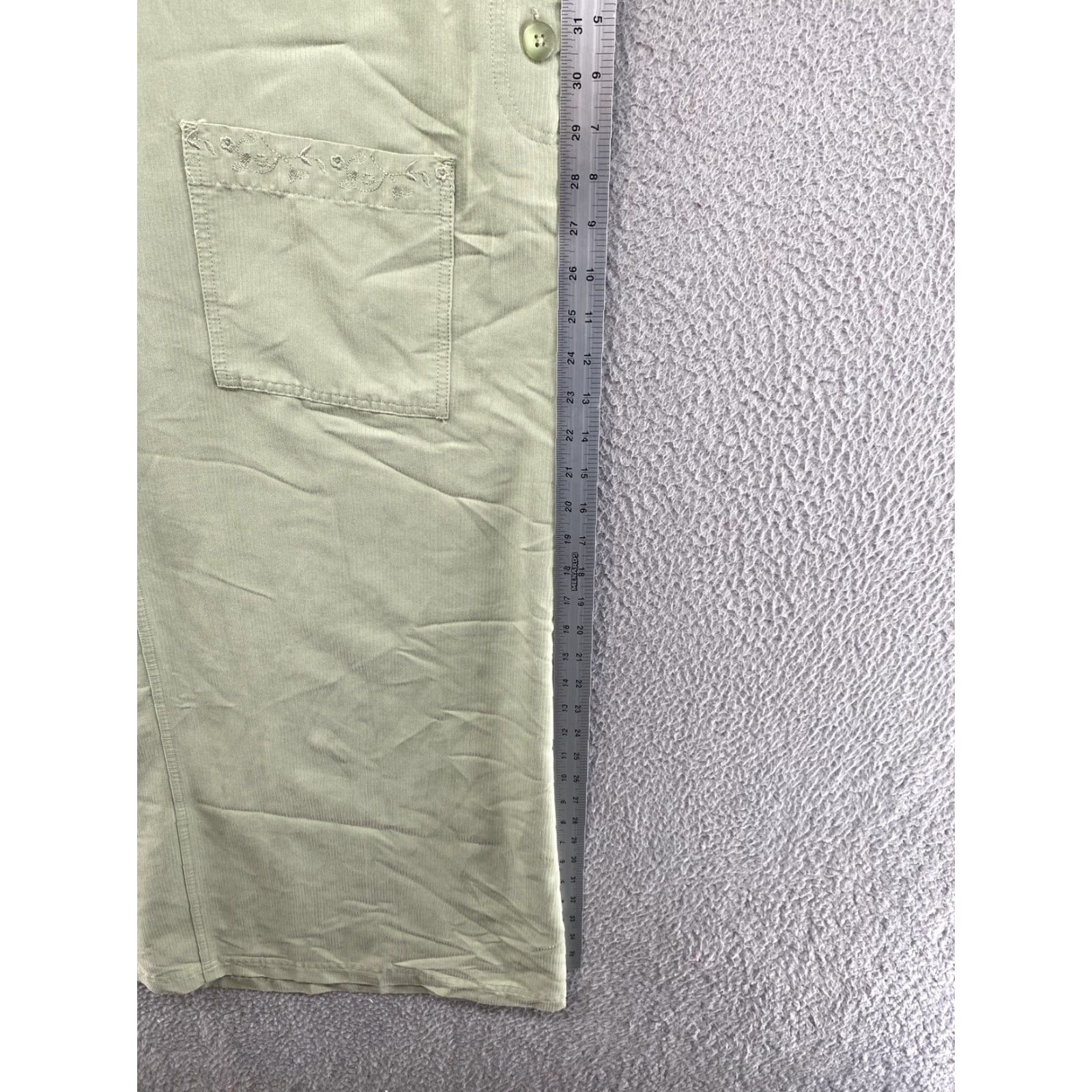 Vintage VINTAGE White Stag Dress Women's Maxi Embroidered Pockets Long Green XL Size XL / US 12-14 / IT 48-50 - 6 Thumbnail