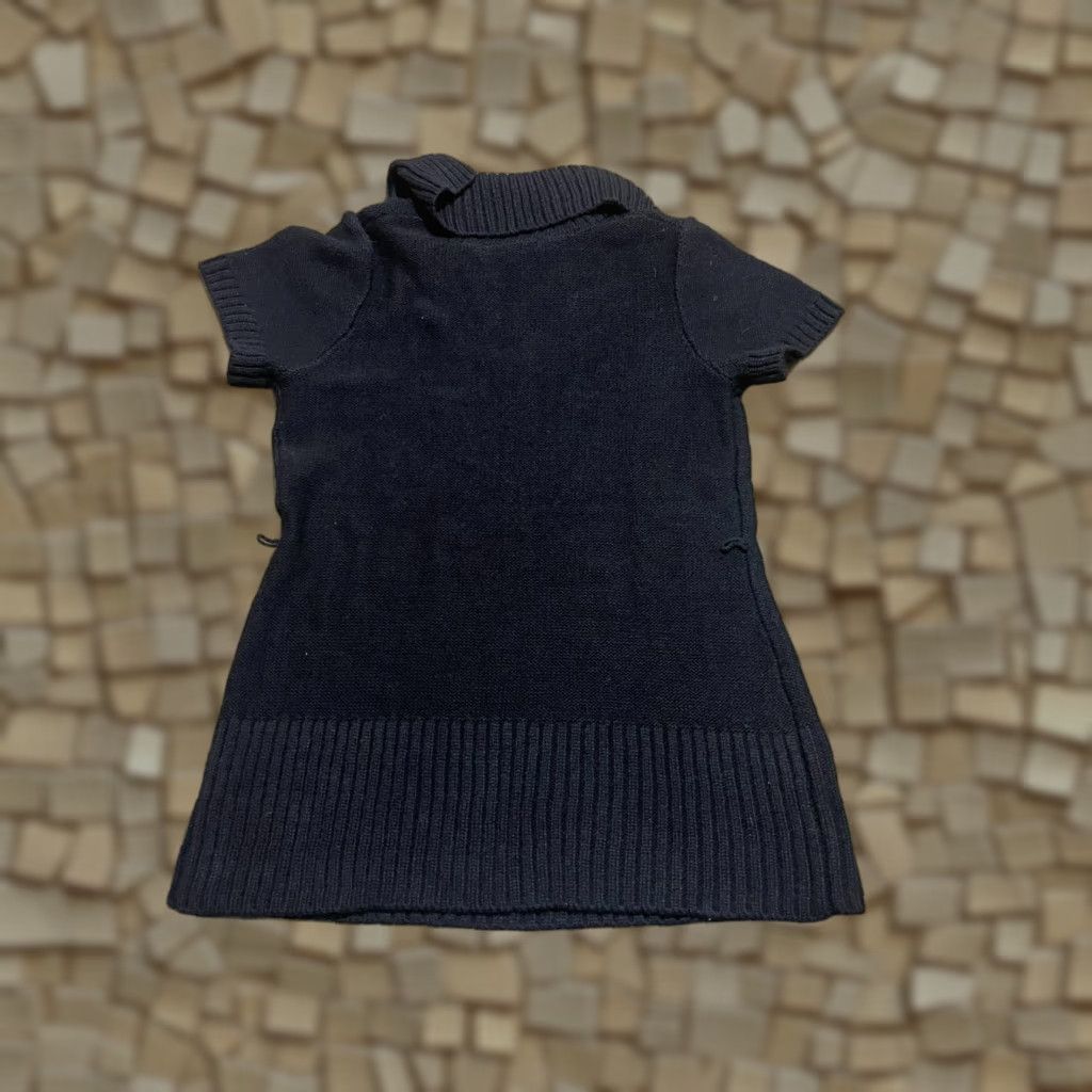 Vintage United States Sweaters Sweater Womens Large Black Pullover Knit Folded Neck Casual Size L / US 10 / IT 46 - 1 Thumbnail