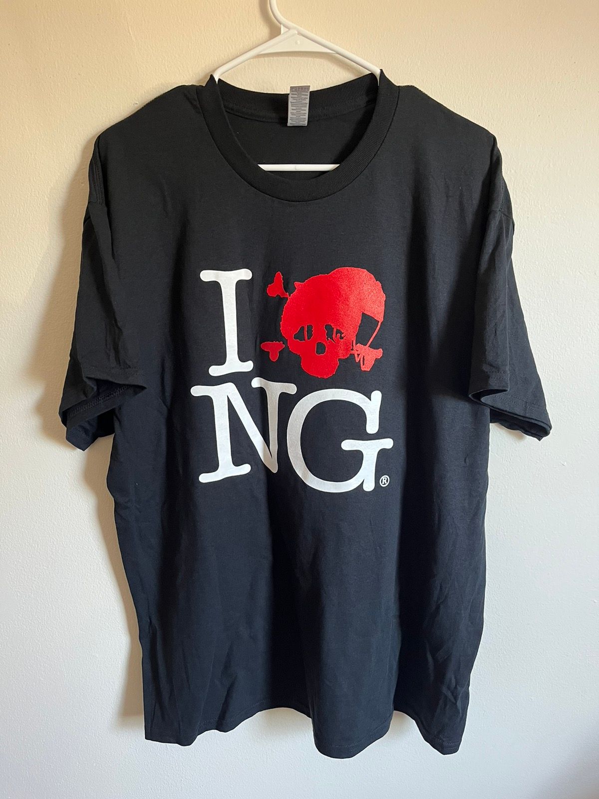 Pre-owned Drain Gang X Goth&money Novagang I Love Ng T-shirt Black | Xl