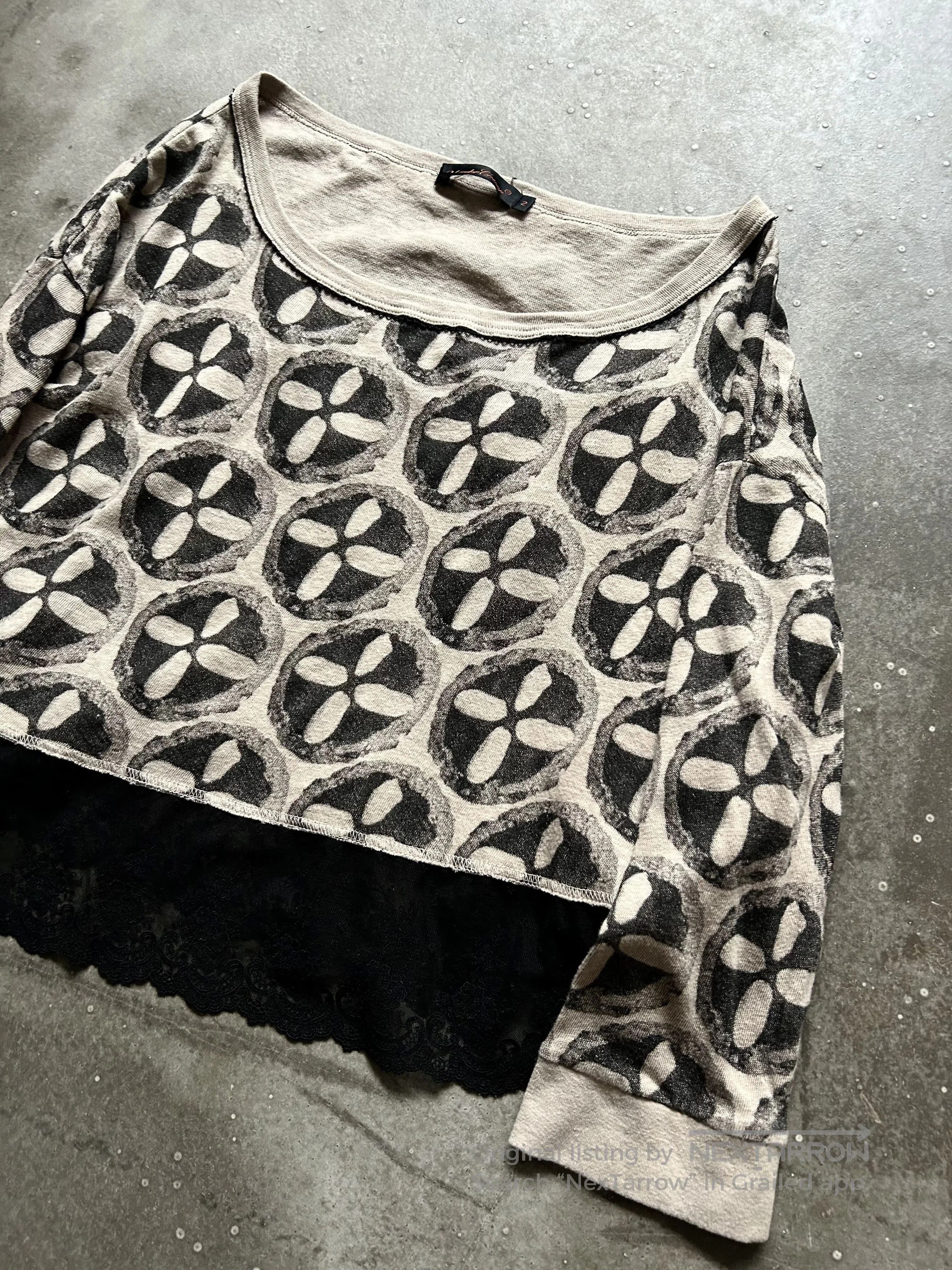 Undercover UNDERCOVER 05ss Lace Print Top. Size M / US 6-8 / IT 42-44 - 4 Thumbnail