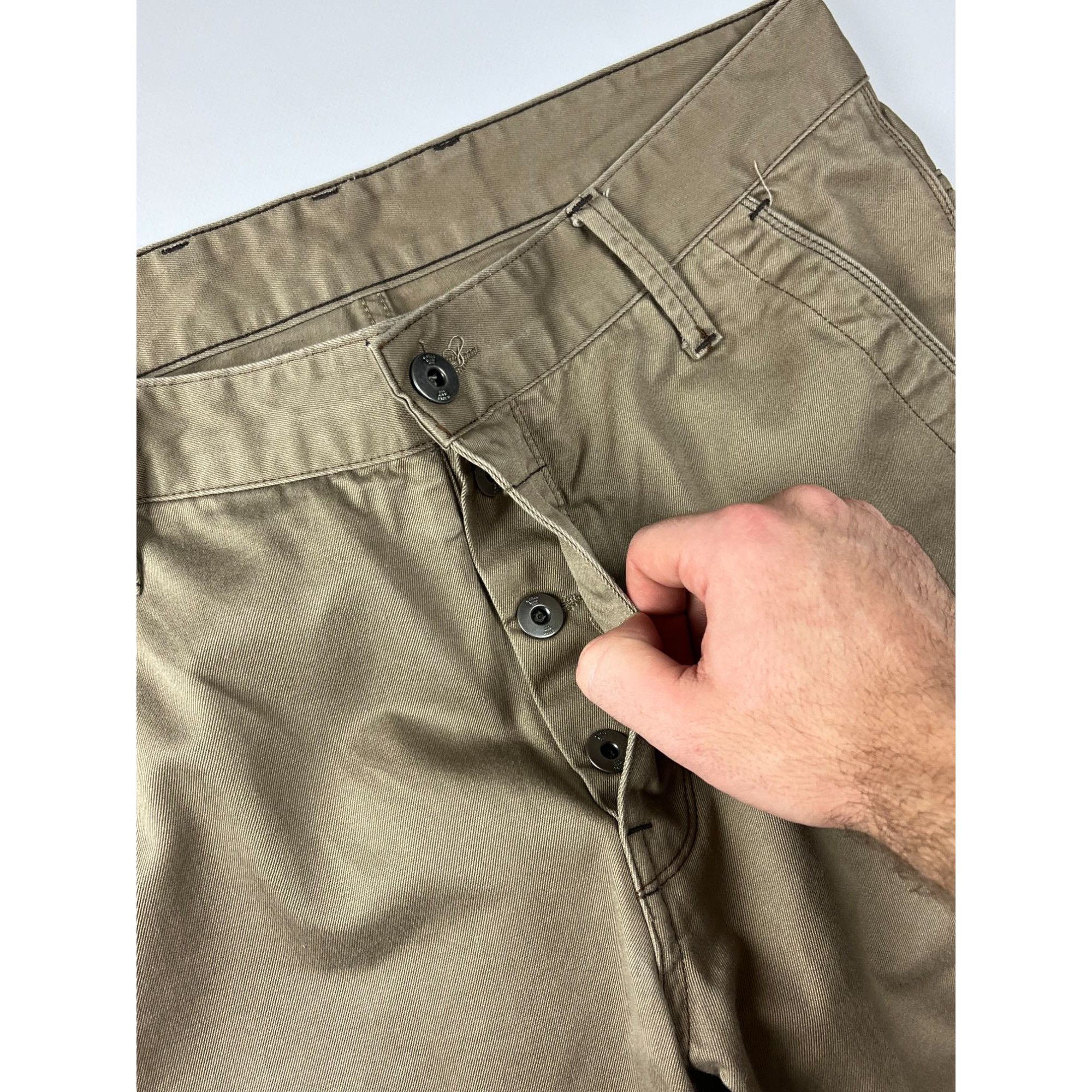 G-Star × Vintage G-Star Vintage Olive Green Double Knee Pants Size US 34 / EU 50 - 6 Thumbnail