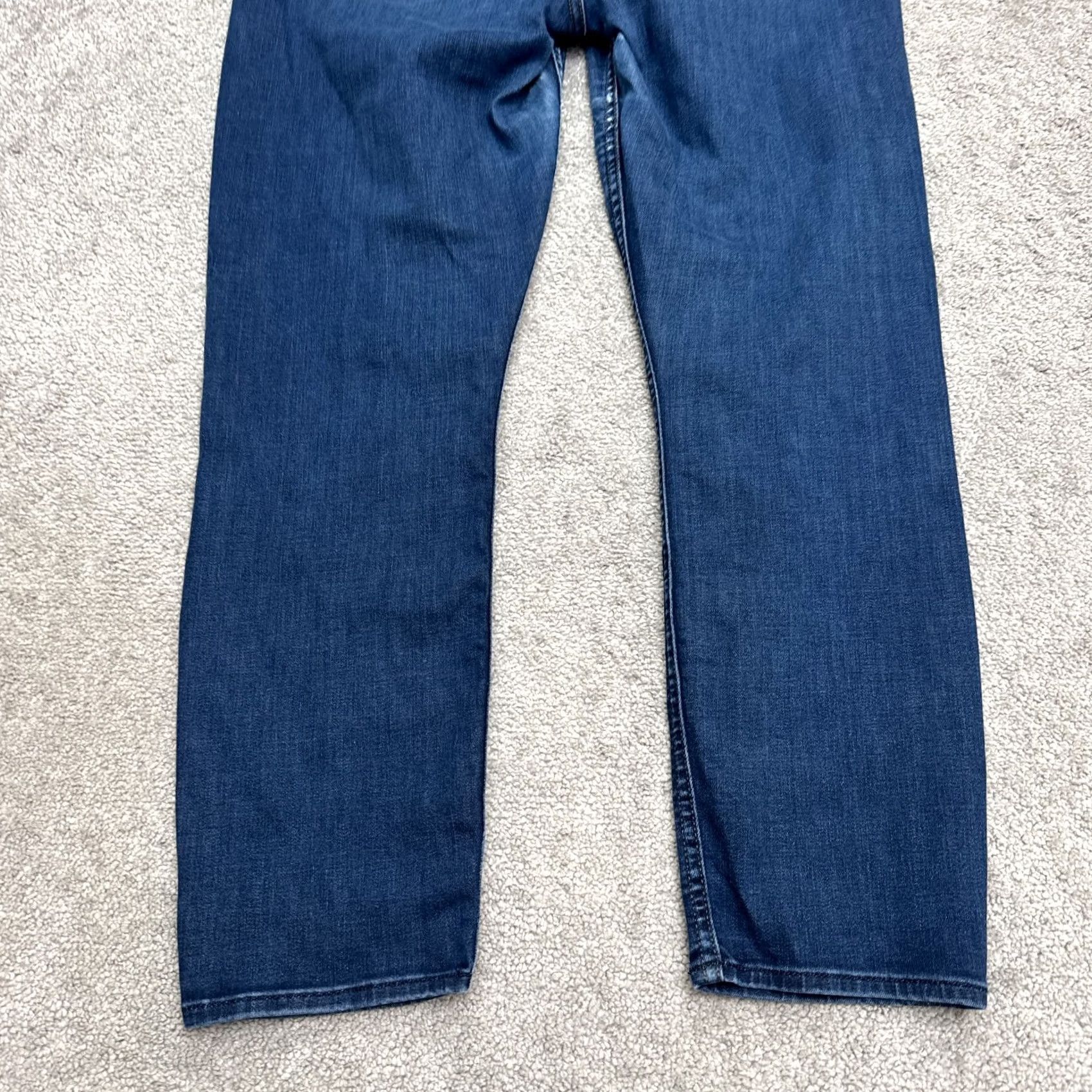 7 For All Mankind Jen7 7 For All Mankind Slim Boyfriend Denim Jeans Womens 12 Dark Wash Distressed - Minor Size 34" / US 12 / IT 48 - 4 Thumbnail