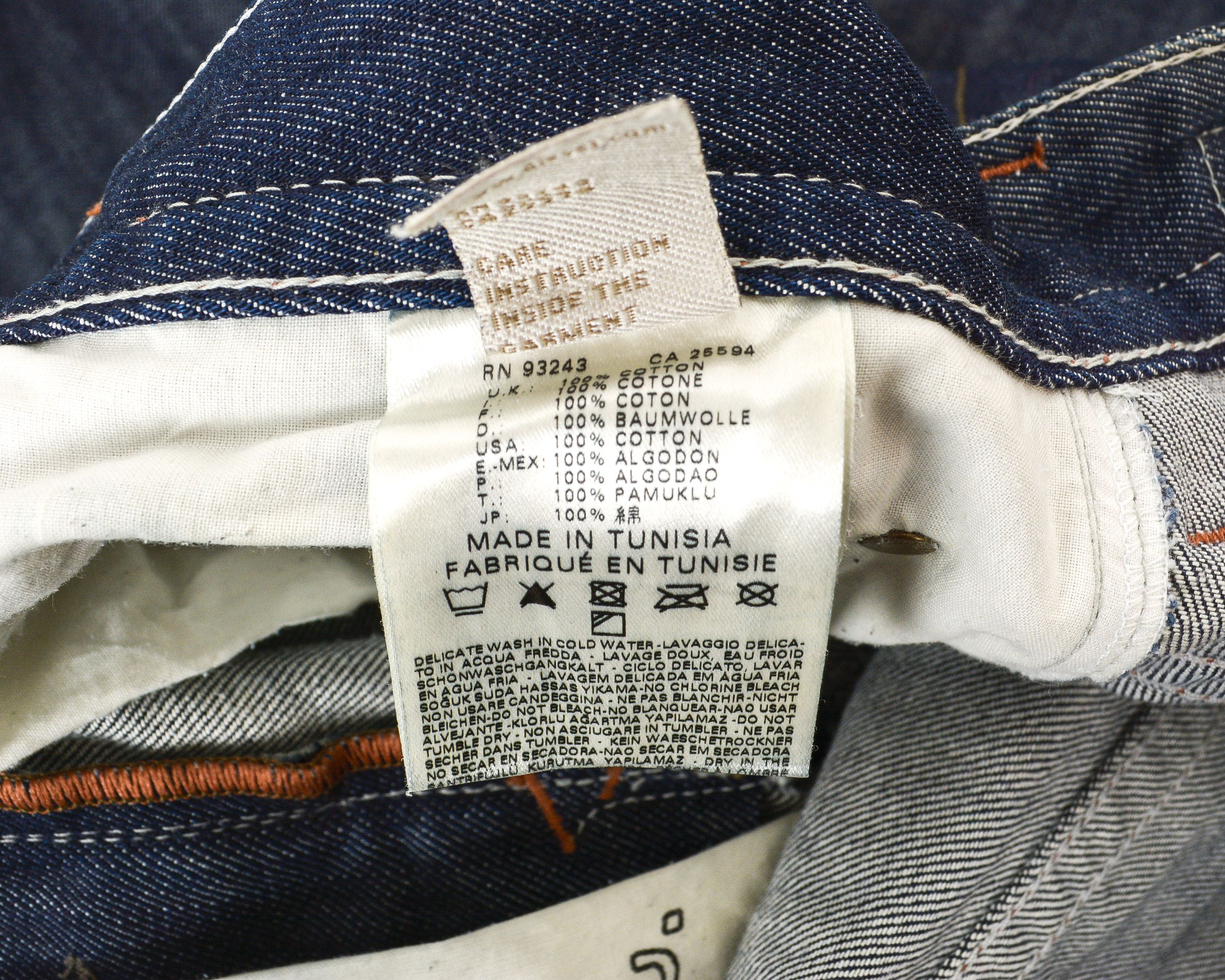 Diesel Thavar W31 L32 Slim Skinny Jeans 0880G Raw unwashed Indigo Size US 31 - 7 Thumbnail