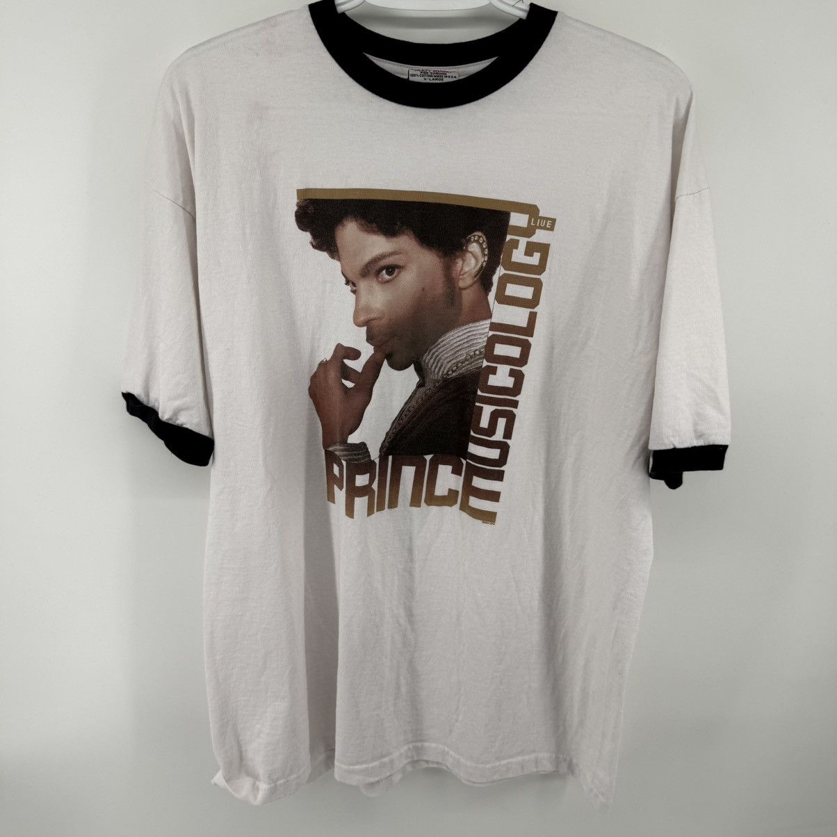 Other Vtg Prince Musicology Live 2004 Tour Ringer T-Shirt Mens XL Size US XL / EU 56 / 4 - 1 Thumbnail