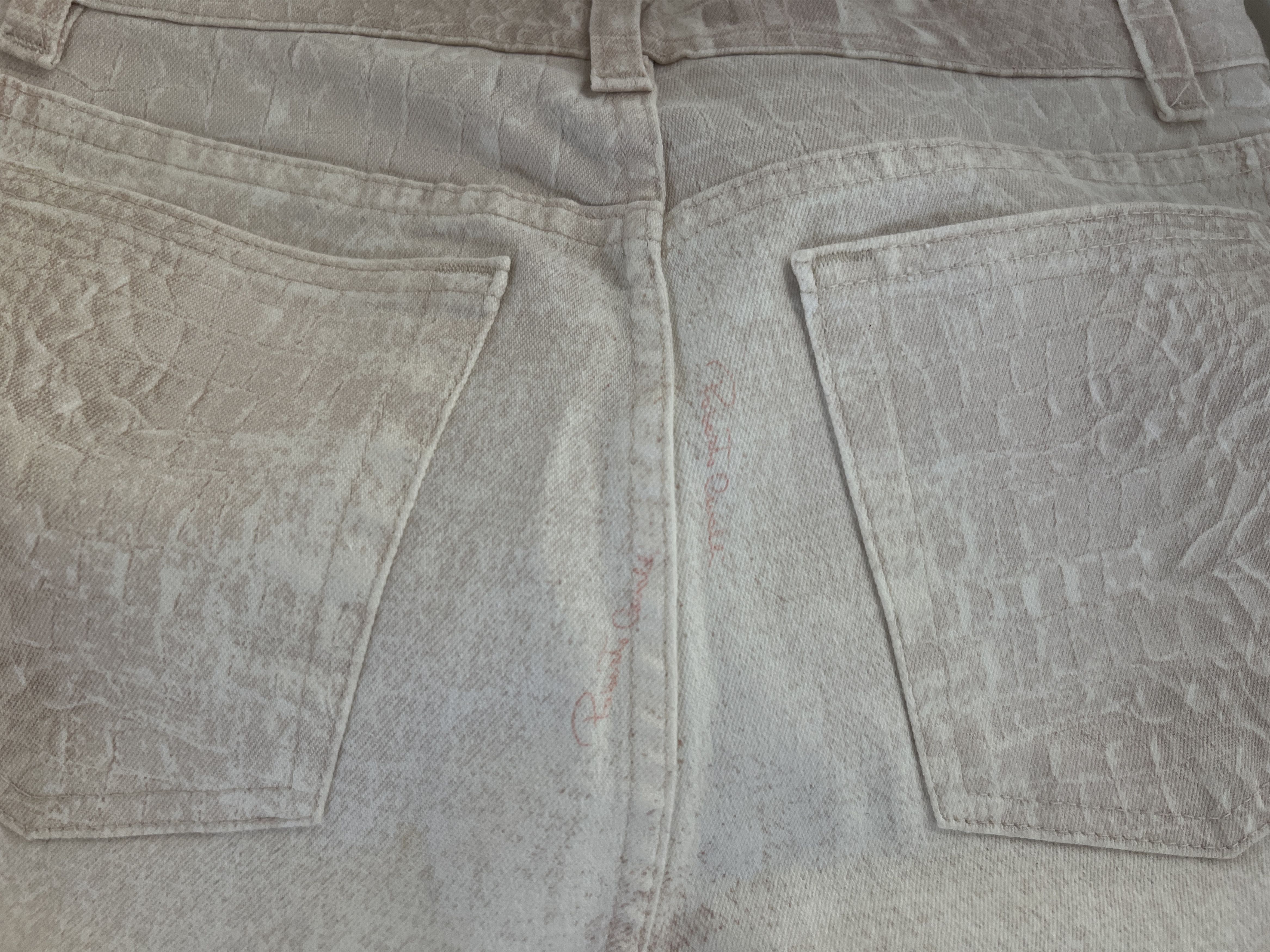 Roberto Cavalli Roberto Cavalli Crocodile Print Jeans Size 26" / US 2 / IT 38 - 4 Thumbnail