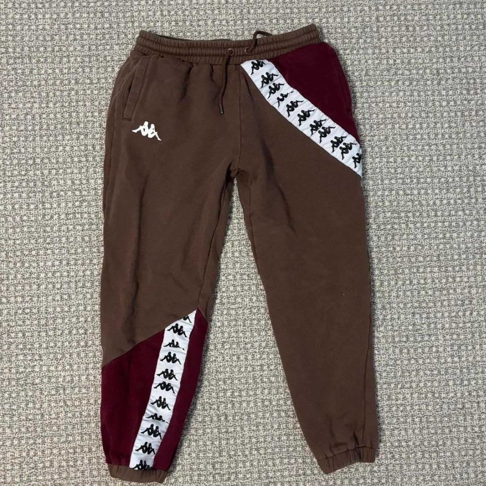 Kappa Rare vintage kappa brown sweatpants Size US 31 - 1 Thumbnail