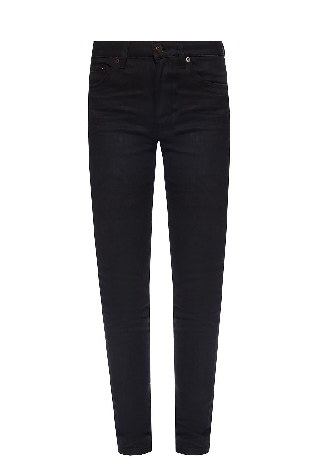 Saint Laurent Paris o1bcso1str1124 Skinny Fit Jeans in Black Size 24" / US 00 / IT 34 - 1 Preview