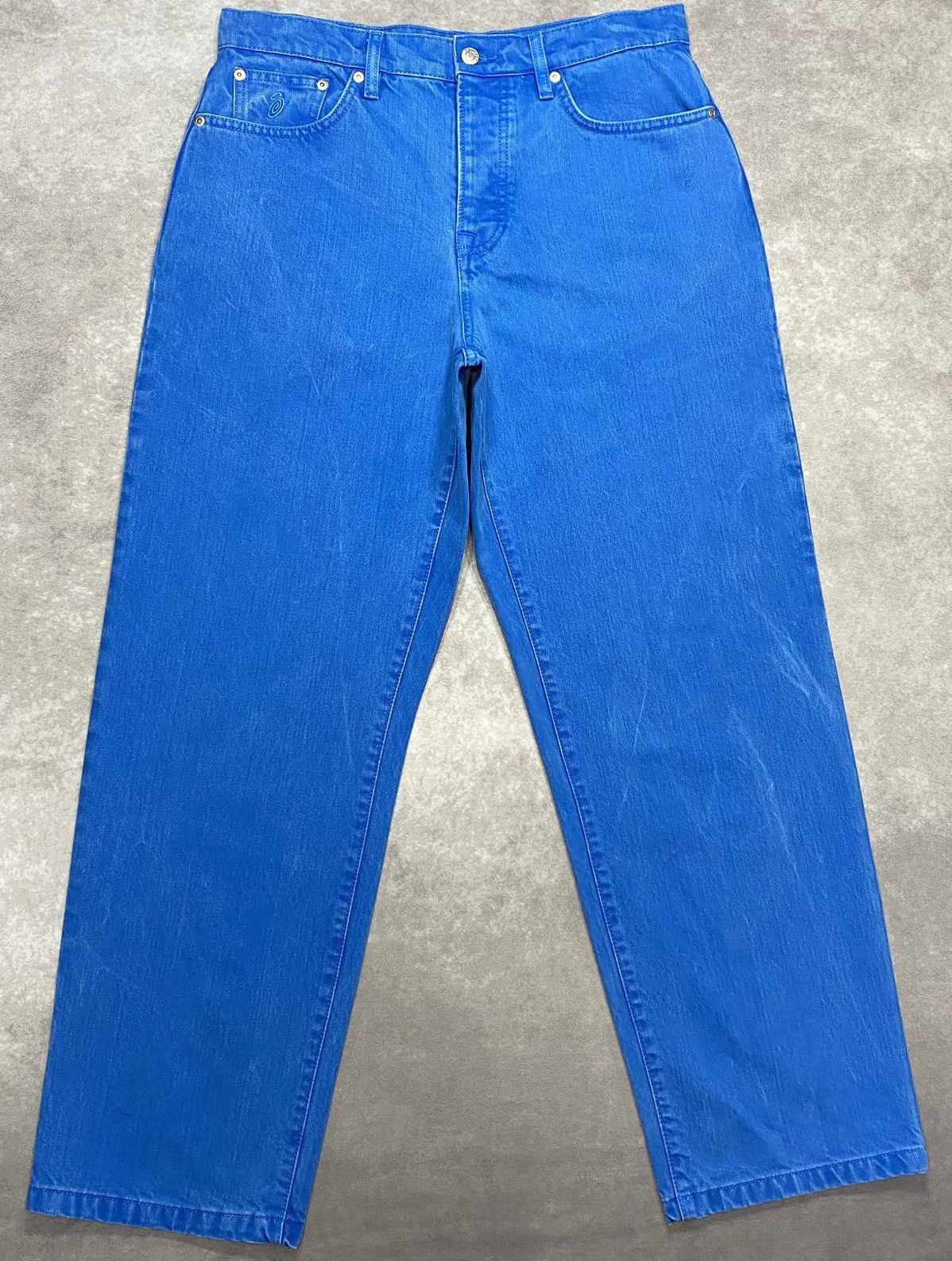 Stussy Stussy Big Ol’ Jeans Overdyed Blue Size US 30 / EU 46 - 2 Thumbnail
