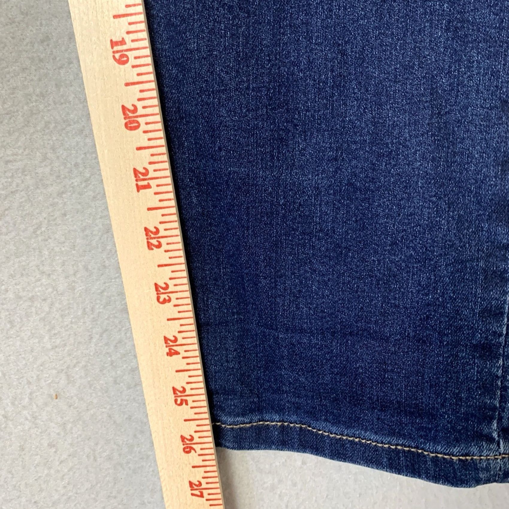 Vintage Curve Appeal Jeans Women 14 Blue Straight Leg NWT Size 36" / US 14 / IT 50 - 6 Thumbnail
