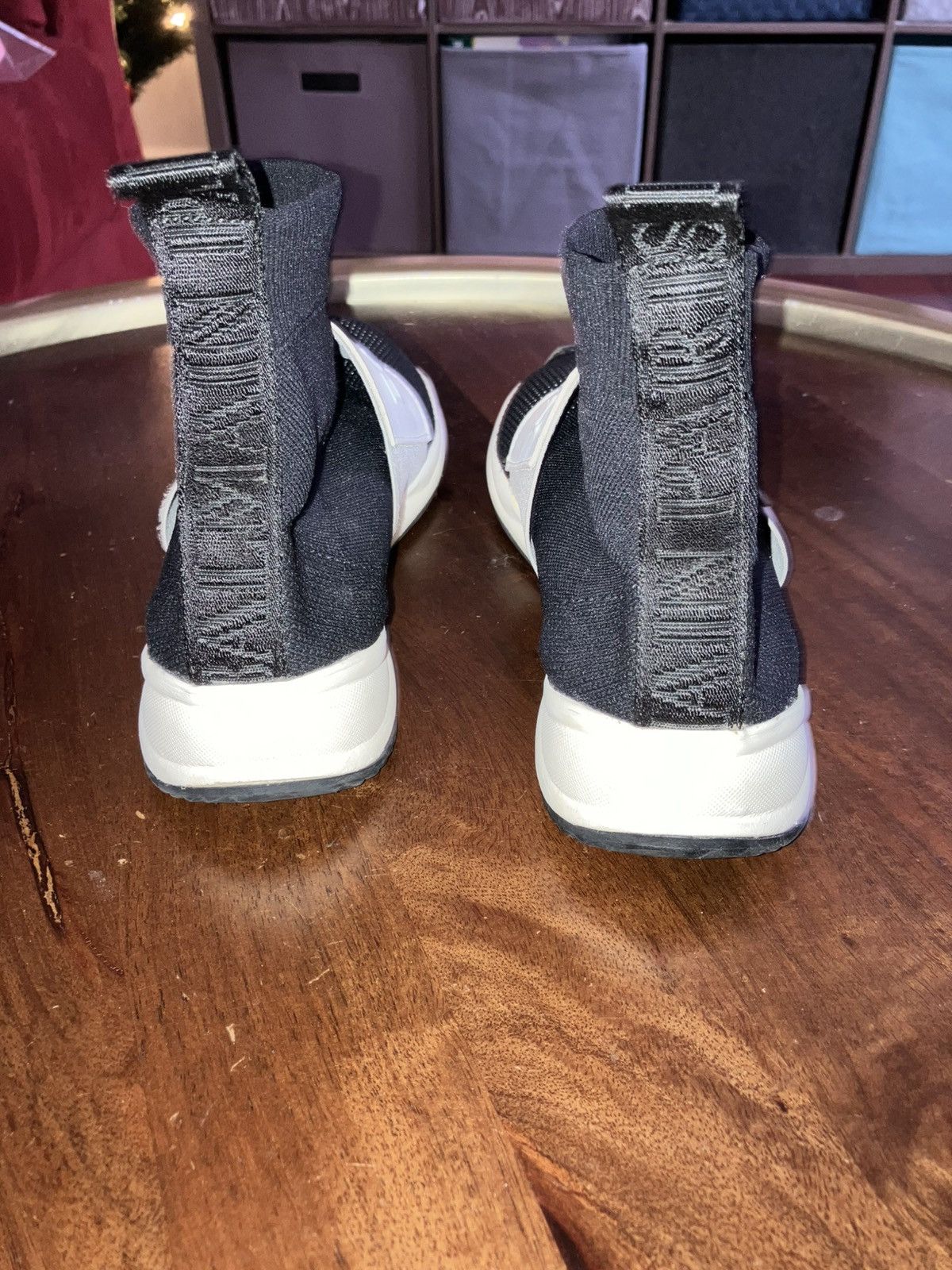 Balmain Balmain B-Trail Iconic Black White Sock High Top Sneakers Size US 6.5 / IT 36.5 - 4 Thumbnail