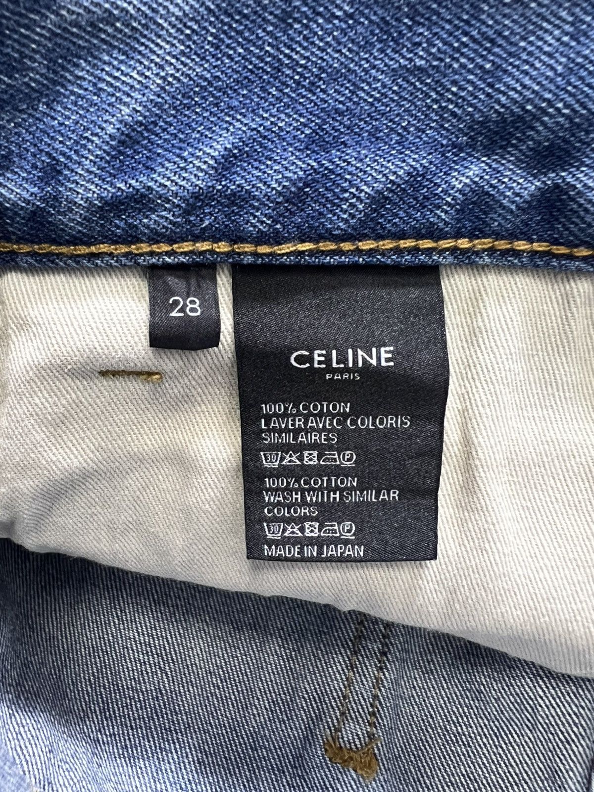 Celine Celine - Hedi Slimane - Raw Hem Distressed Denim Jeans Size US 28 / EU 44 - 15 Thumbnail