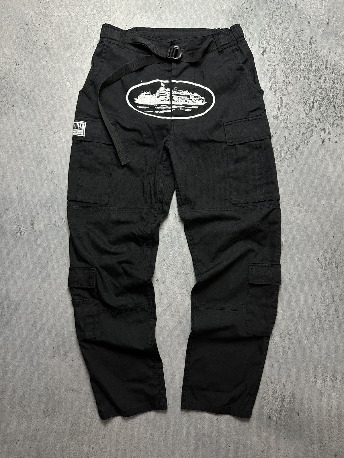 パンツ Corteiz Guerrillaz* Cargo Pants Navy Corteiz Corteiz Guerillaz Og Cargo Pants Combat Navy Blue