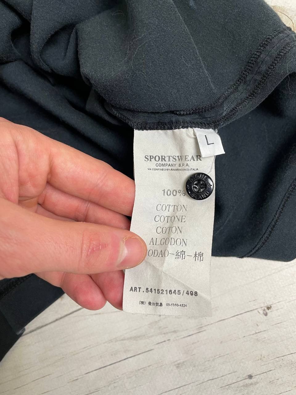 Stone Island Vintage Stone Island Polo Shirt Garment Dyed Patch Program Size US L / EU 52-54 / 3 - 8 Thumbnail