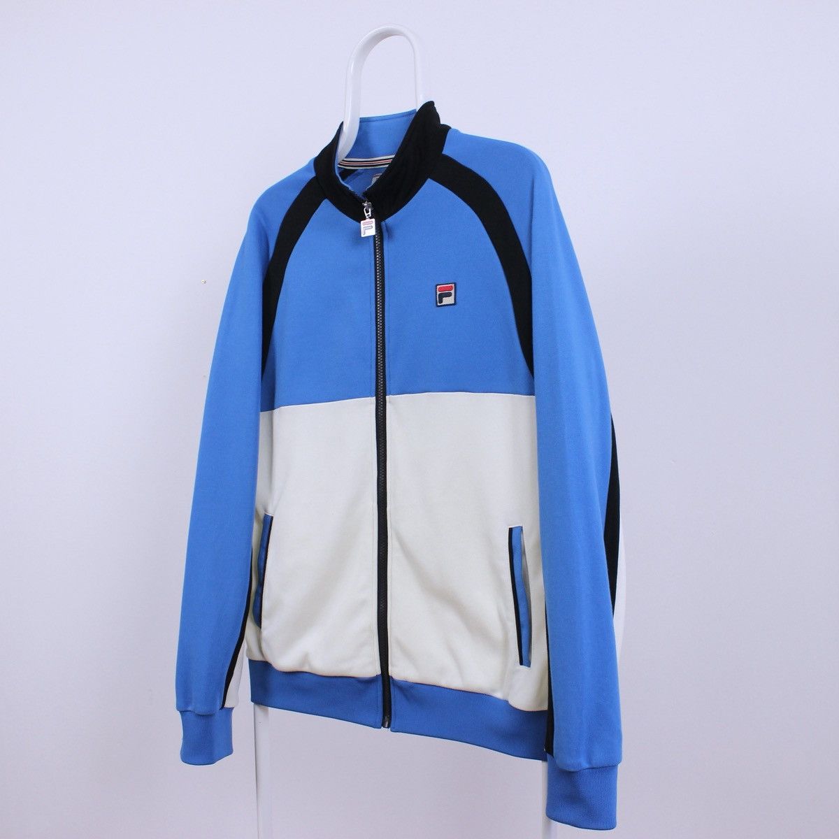 Fila Vintage Fila White Line Track Top Jacket Size US M / EU 48-50 / 2 - 2 Thumbnail