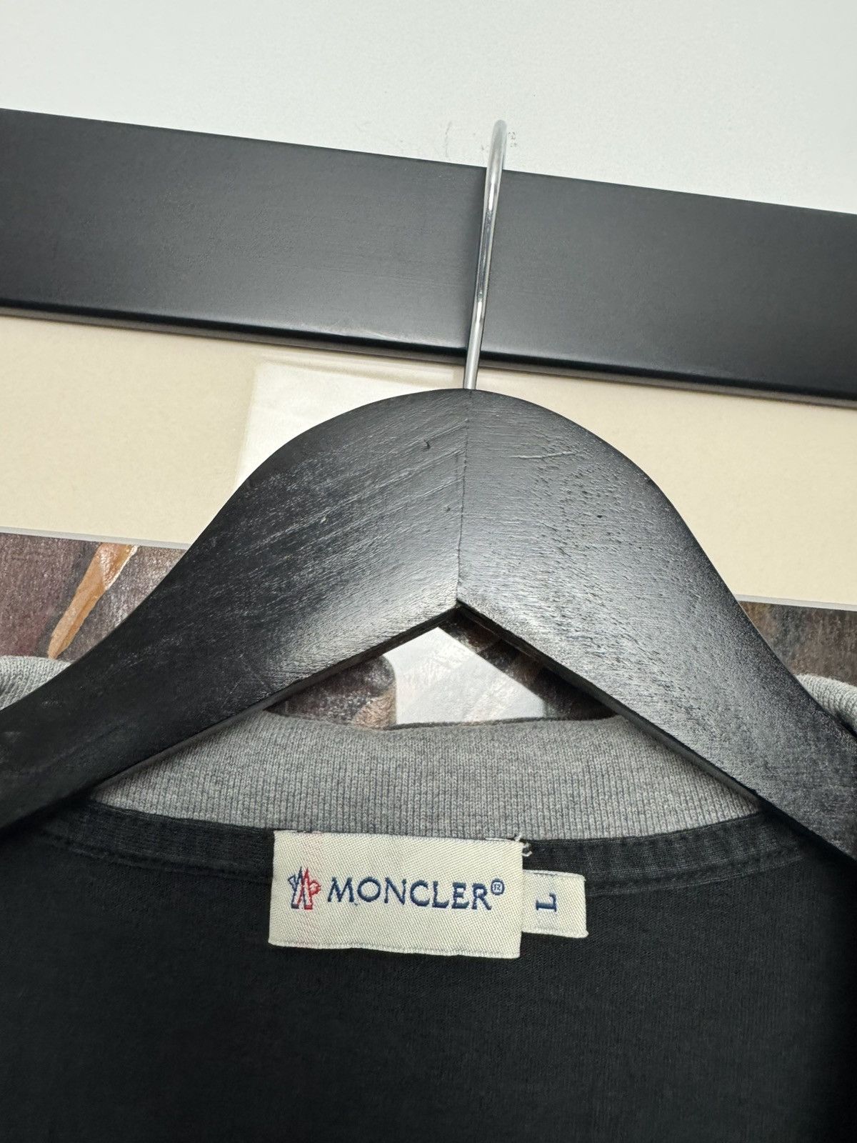 Moncler Moncler Vintage 90s Big Logo Designer Polo Luxury High End Size L / US 10 / IT 46 - 4 Thumbnail