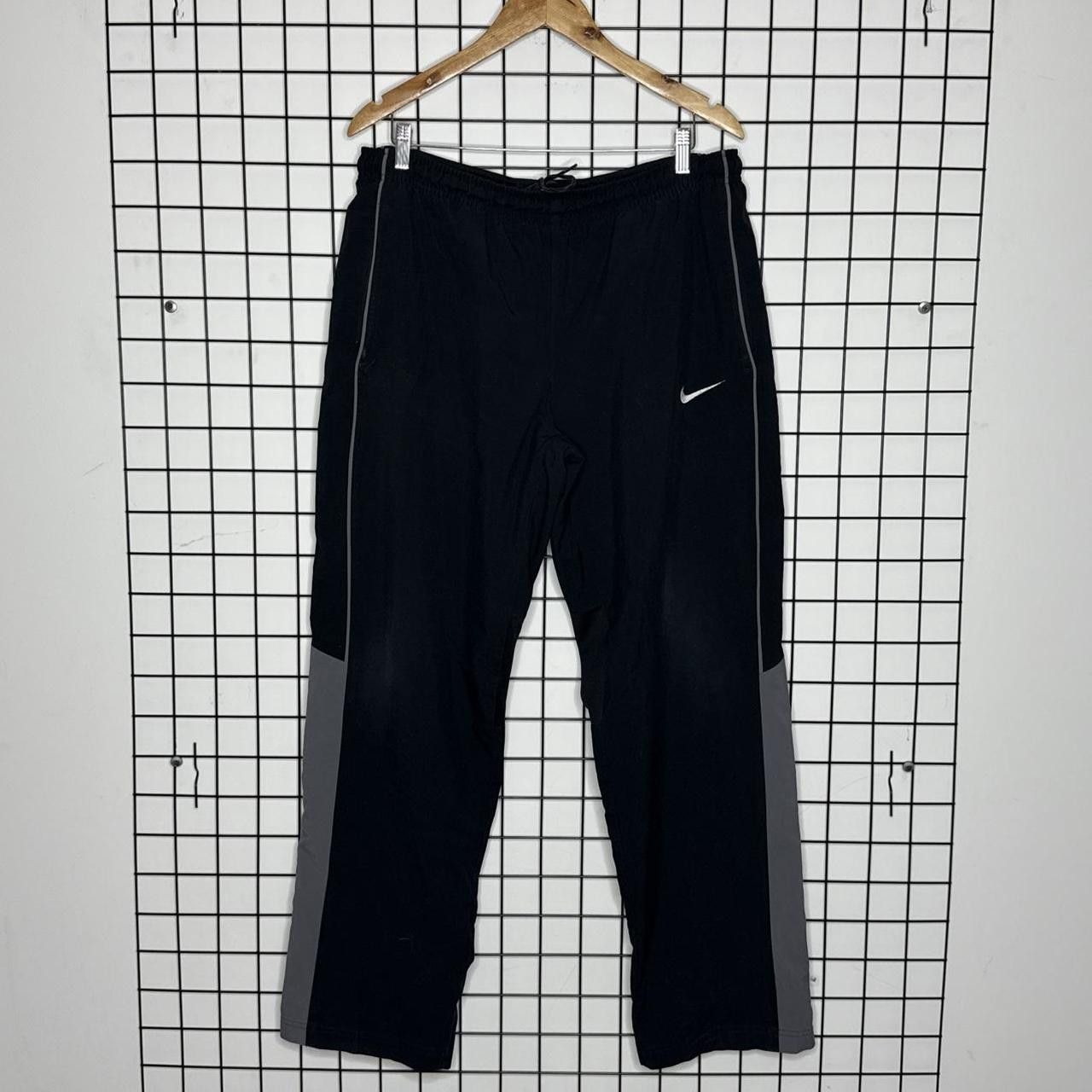 Nike Nike black track pants with white logo Size L Size US 34 / EU 50 - 1 Thumbnail