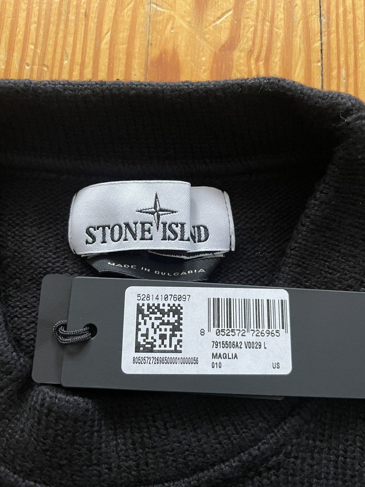 Stone Island Stone Island Winter Soft Cotton Sweater Crewneck Black Size US L / EU 52-54 / 3 - 3 Thumbnail