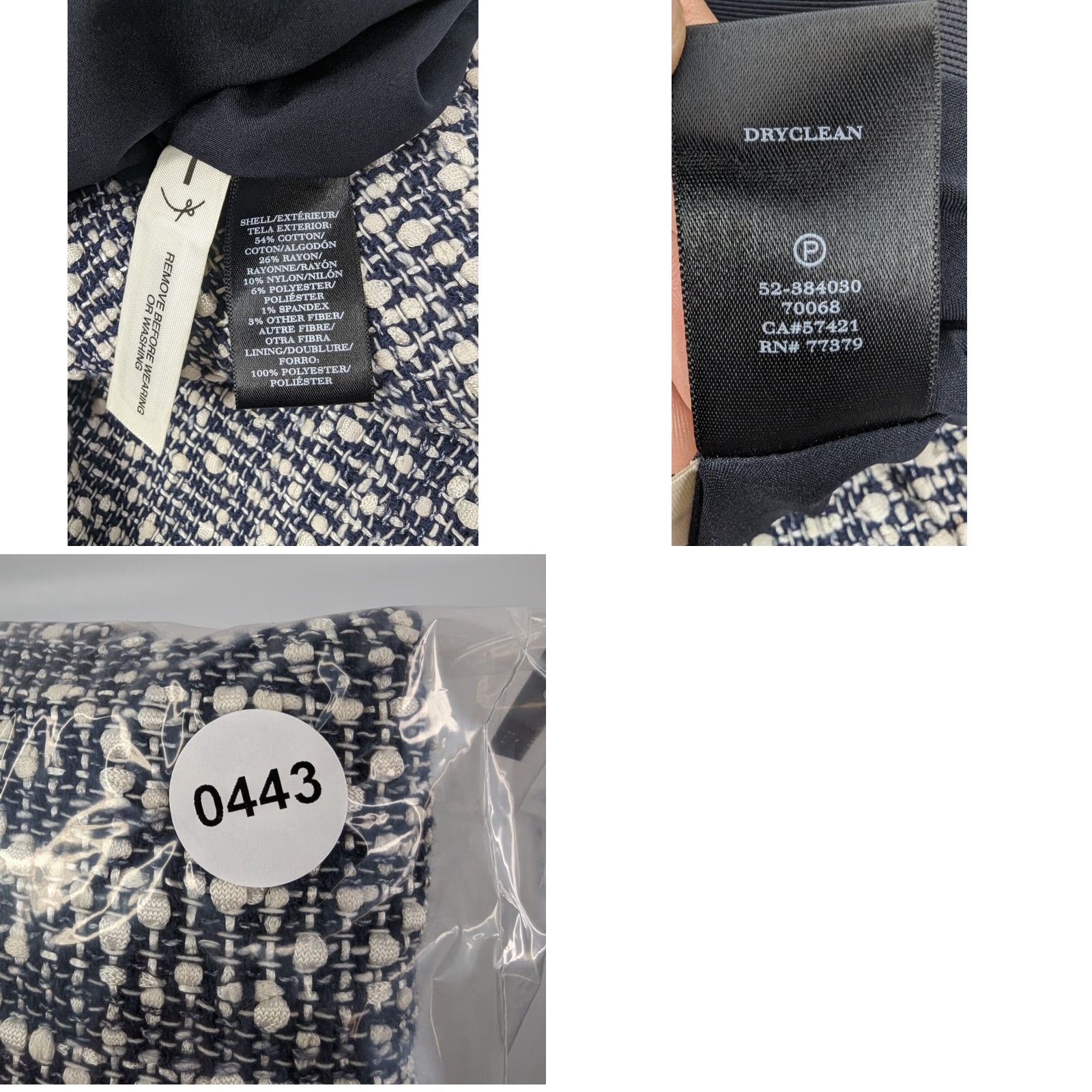 Ann Taylor Ann Taylor Skirt Womens Size 14 Knee Length Pencil Knit Black White Multicolor Workwear Pockets Reg Size 36" / US 14 / IT 50 - 8 Thumbnail