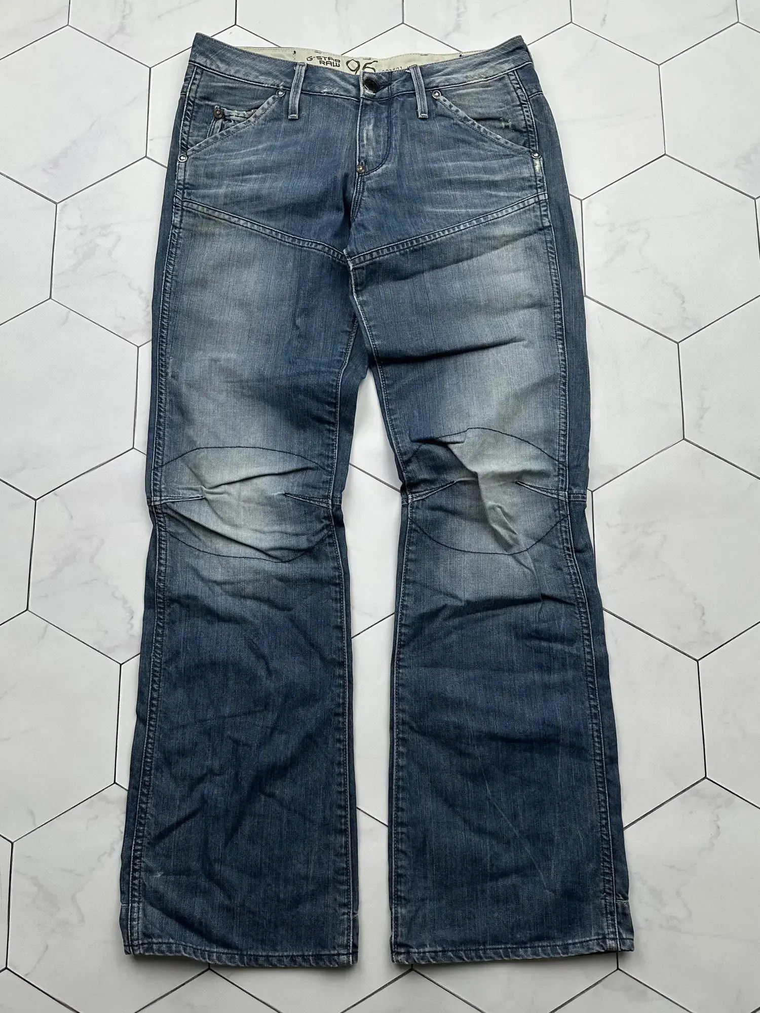 G-Star G Star Raw Vintage Flare Jeans (B229) Size 28" / US 6 / IT 42 - 1 Thumbnail