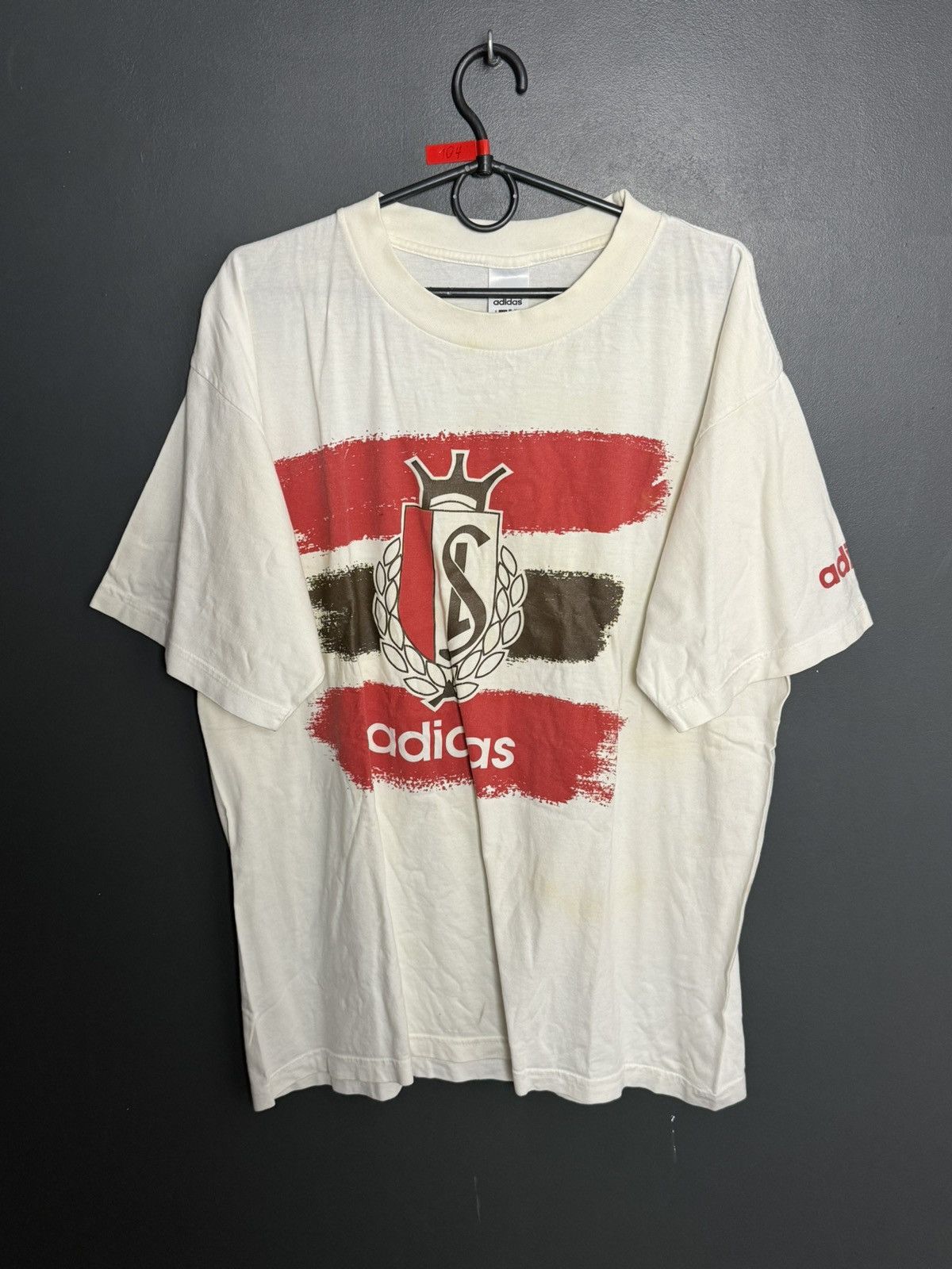 Adidas Vintage Liege Standard Training Football T-Shirt Size US M / EU 48-50 / 2 - 1 Thumbnail