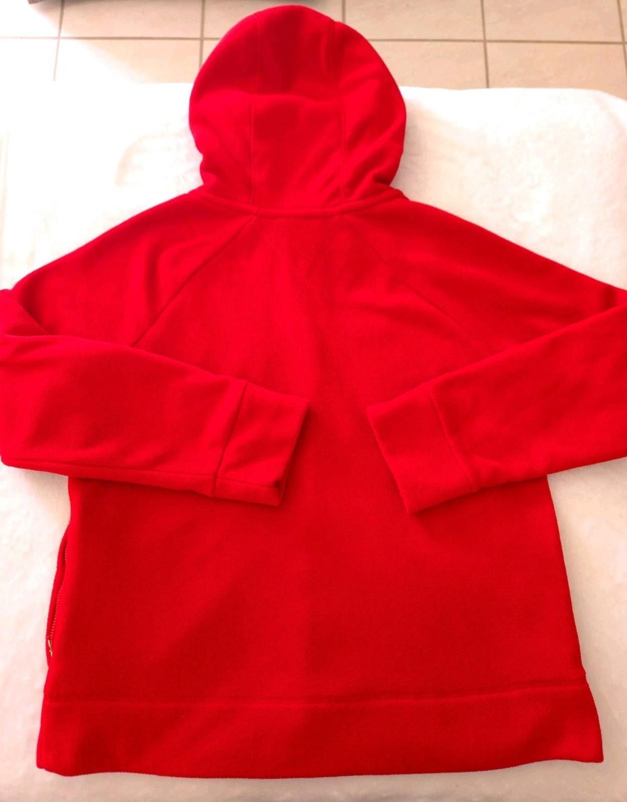 Tommy Hilfiger Vtg Y2K Tommy Hilfiger XL Fleece Zipper Red Jacket Hoodie Size XL / US 12-14 / IT 48-50 - 3 Thumbnail