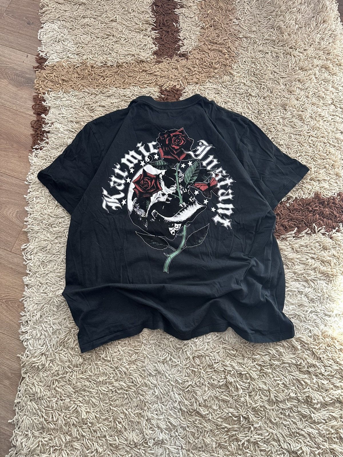 Allsaints × Vintage 🔥VINTAGE ALLSAINTS “KARMIC INSTANT” Y2K PRINTED T-SHIRT🔥 Size US L / EU 52-54 / 3 - 1 Thumbnail