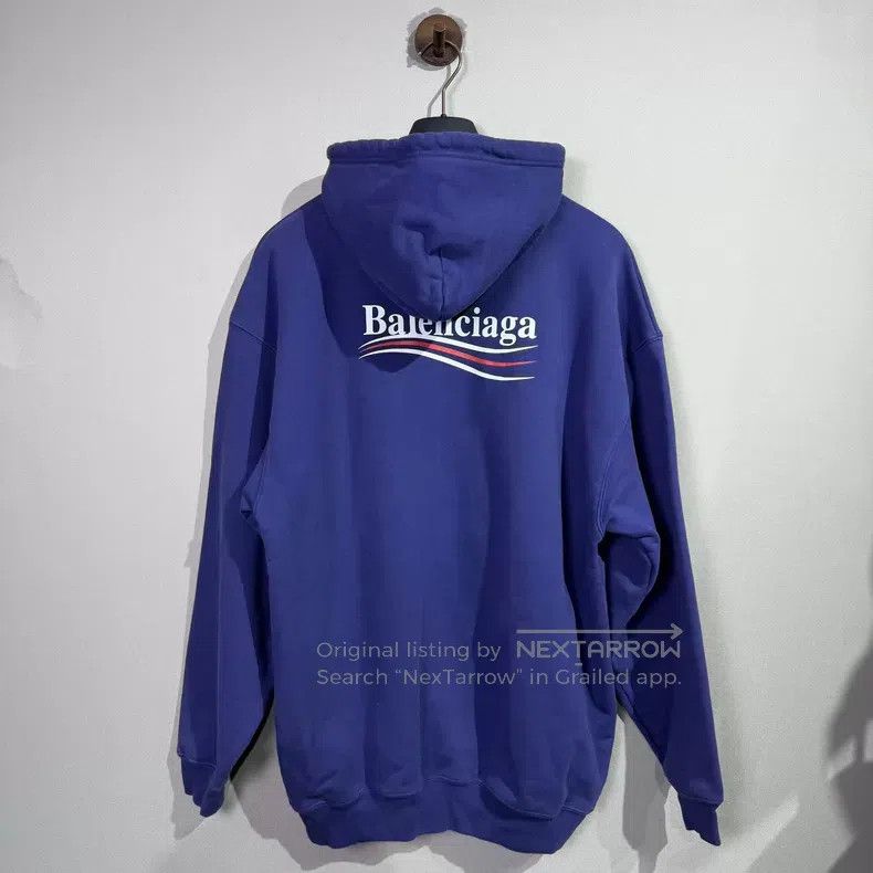 Balenciaga Balenciaga Dark Blue Coca-Cola Hooded Sweatshirt Size US S / EU 44-46 / 1 - 2 Thumbnail