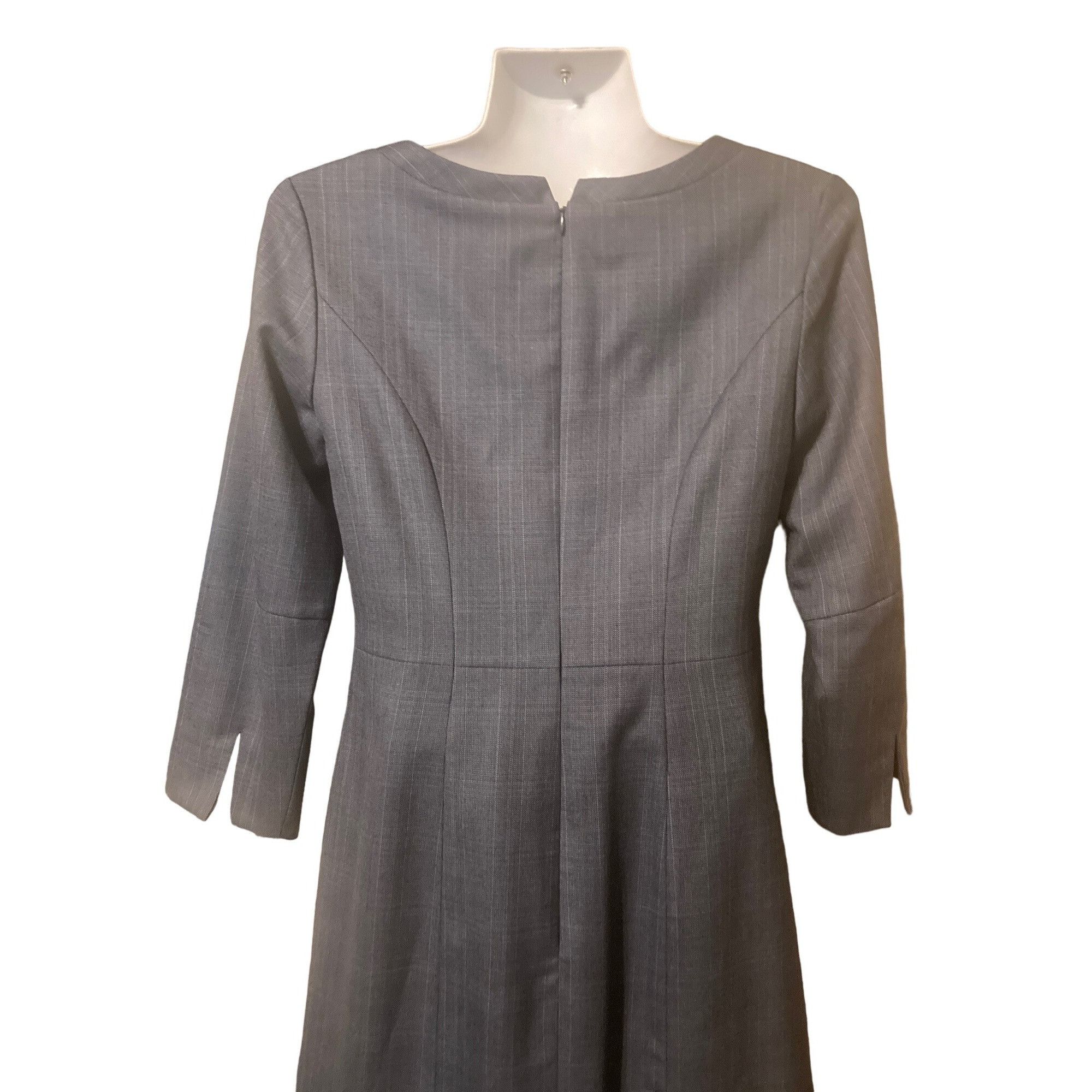 Womens Pendleton Size 2 Petite Blue Gray Pencil Virgin Wool