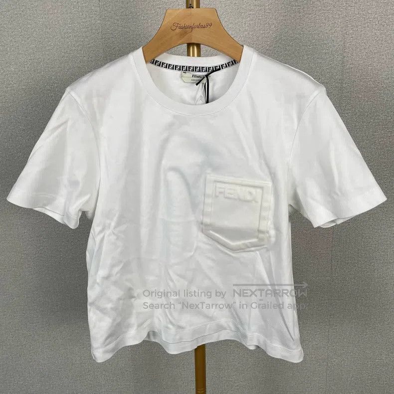 Fendi Fendi White Short Sleeve T-Shirt Size M / US 6-8 / IT 42-44 - 1 Thumbnail