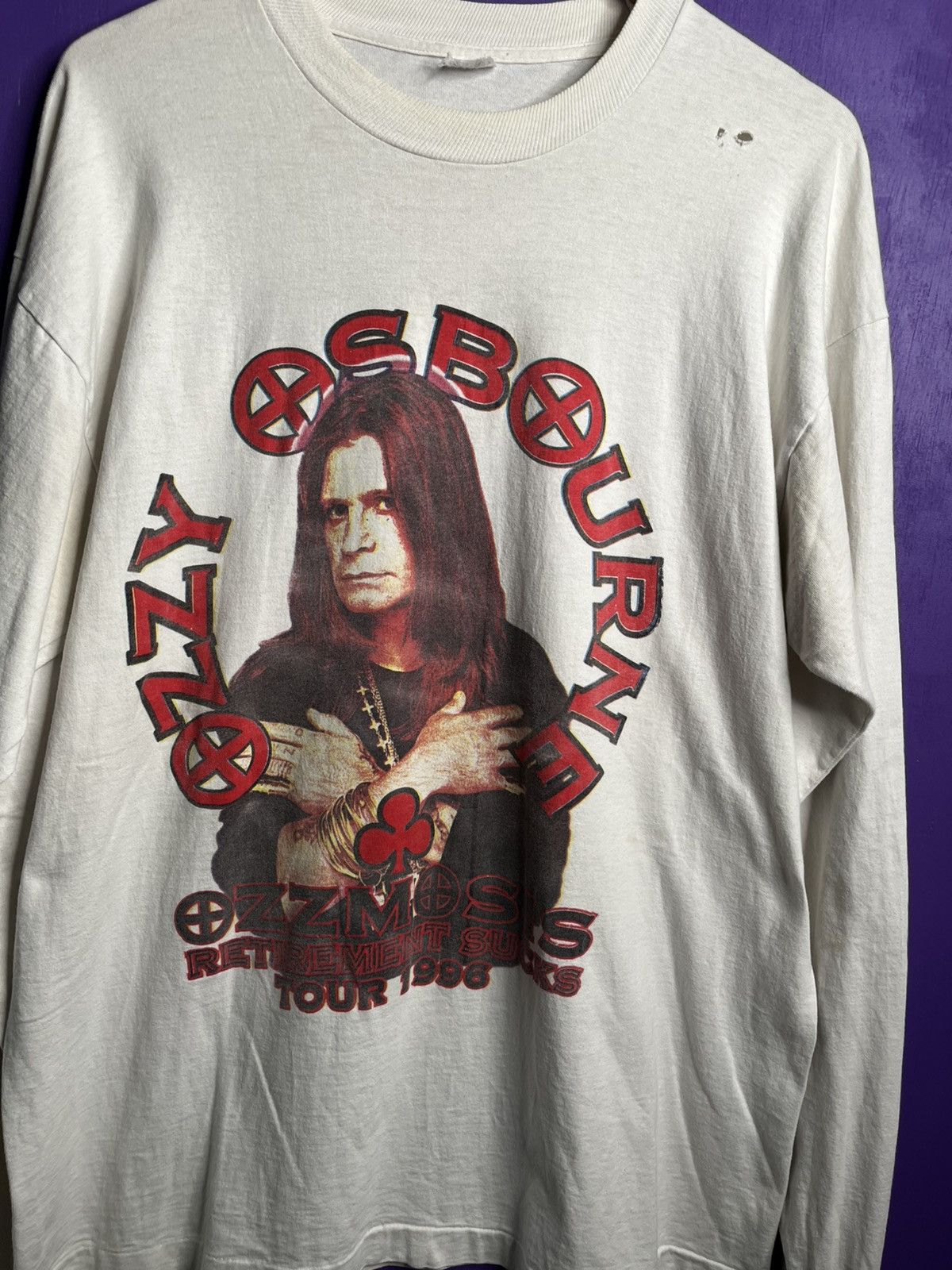 Band Tees Vintage 1996 Ozzy Osbourne Ozzmosis tour long-sleeve Size US XL / EU 56 / 4 - 3 Thumbnail