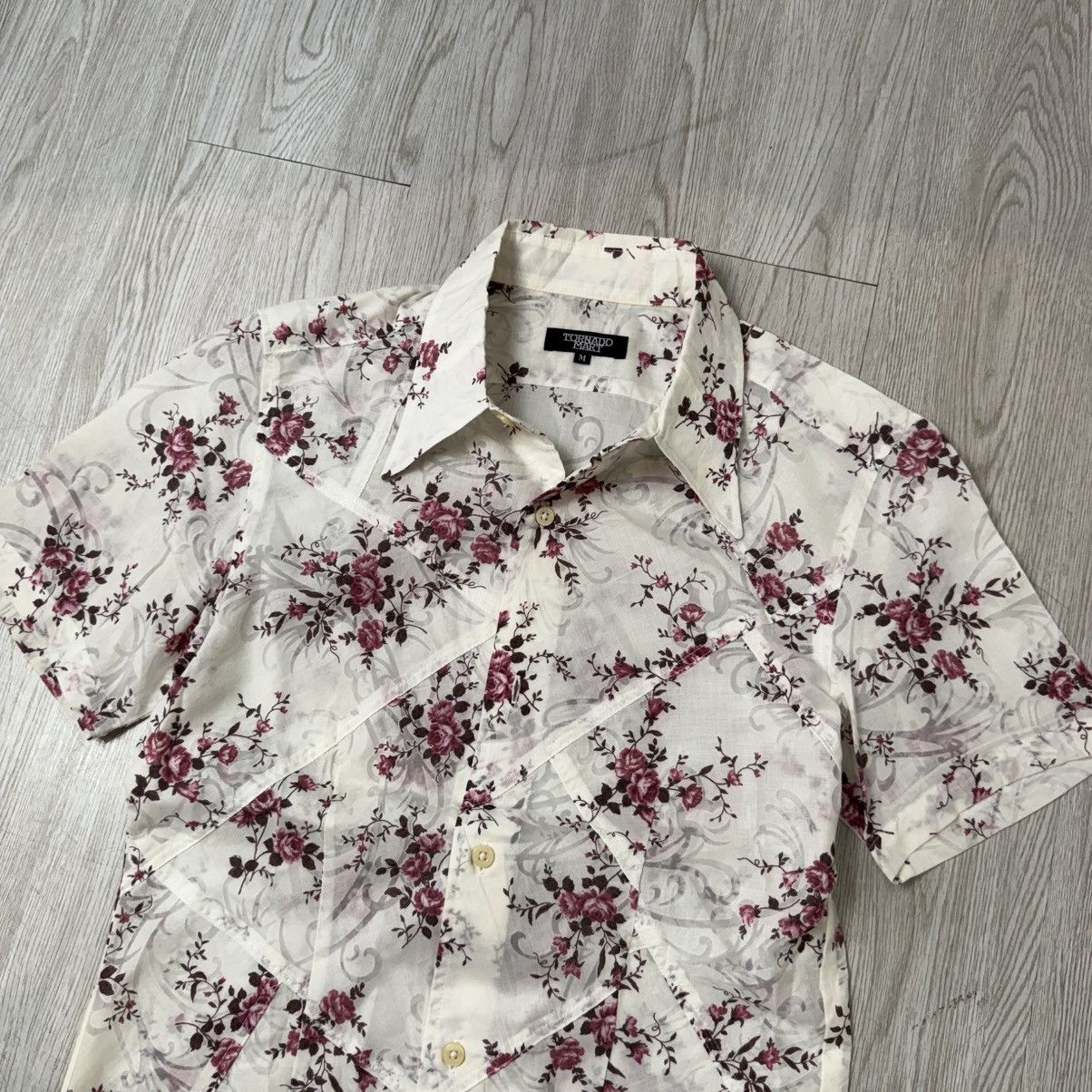 Tornado Mart Tornado Mart flower print button shirt Size M / US 6-8 / IT 42-44 - 3 Thumbnail