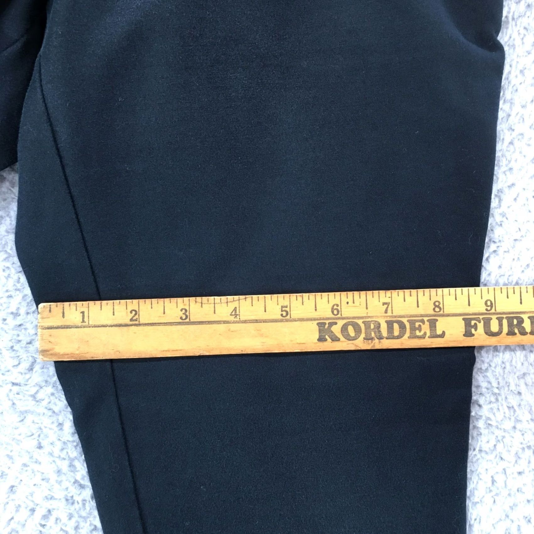Banana Republic Banana Republic Hampton Fit Cropped Pants Womens 6P Black Mid Rise Tapered Flat Front Pockets Casual Size 28" / US 6 / IT 42 - 6 Thumbnail