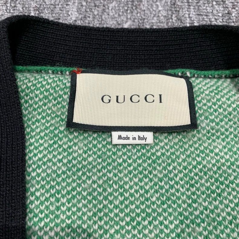 Gucci GucciColor-blocked knitted wool cardigan jacket 2503-Nextar Size US M / EU 48-50 / 2 - 3 Thumbnail