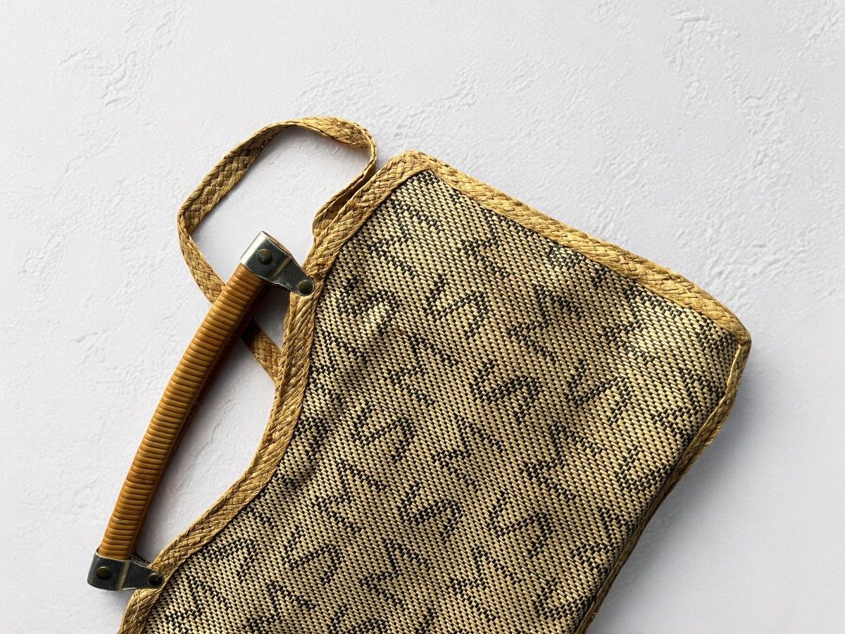 Designer × Miss Sixty Offer!🫵🏻 MISS SIXTY NATURAL KNITTED BAG BAMBOO DESIGNER Y2K Size ONE SIZE - 7 Thumbnail