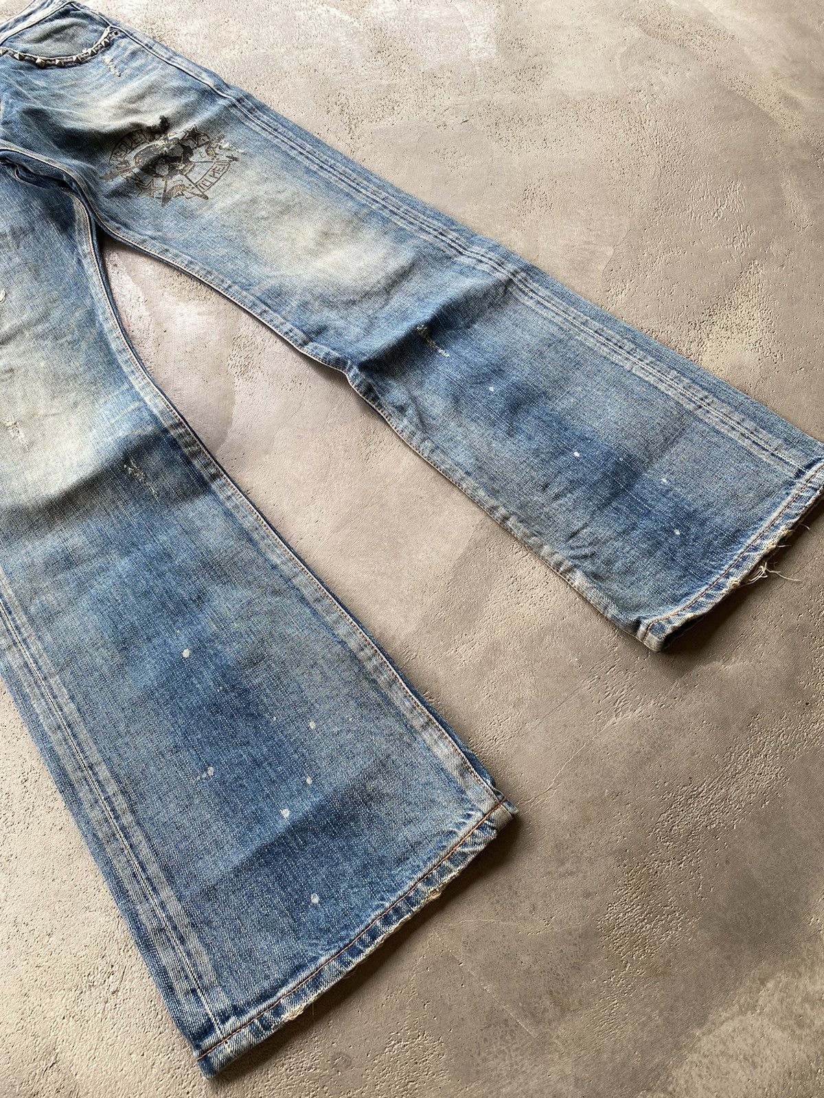 Edwin × If Six Was Nine × Japanese Brand Vintage Edwin Distressed Boot Cut Jeans Size US 30 / EU 46 - 8 Thumbnail
