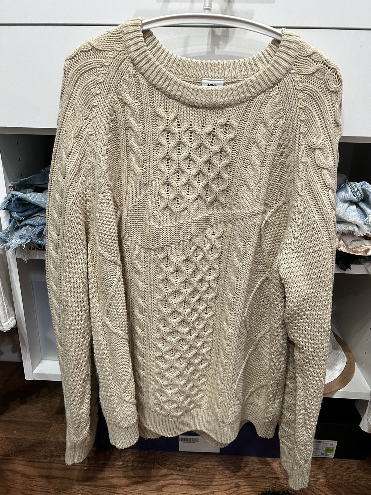 Jordan Brand × Nike Nike Cable knit Crewneck sweater🔥🔥 Size US L / EU 52-54 / 3 - 1 Thumbnail