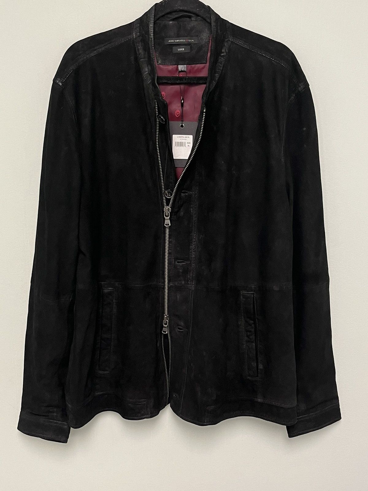 John Varvatos Suede Bomber Jacket. Size XL Size US XL / EU 56 / 4 - 10 Thumbnail