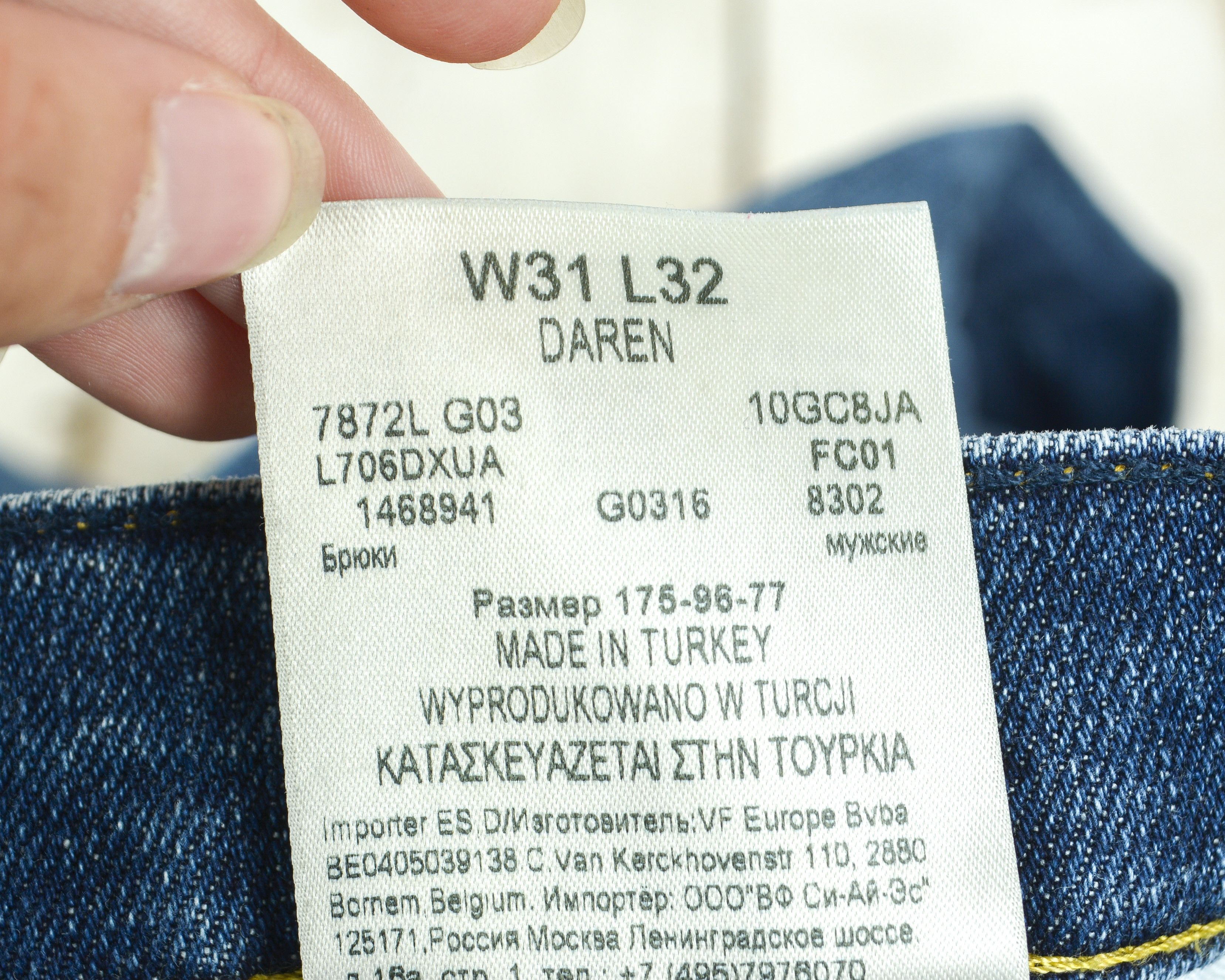 Lee Daren W31 L32 Straight Regular Jeans Denim Pants Trousers Size US 31 - 14 Thumbnail