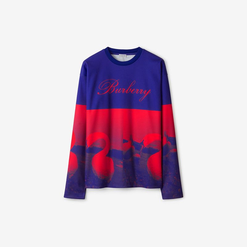 Burberry o1y0426 Crewneck T-Shirt in Blue/Red Size US L / EU 52-54 / 3 - 1 Thumbnail