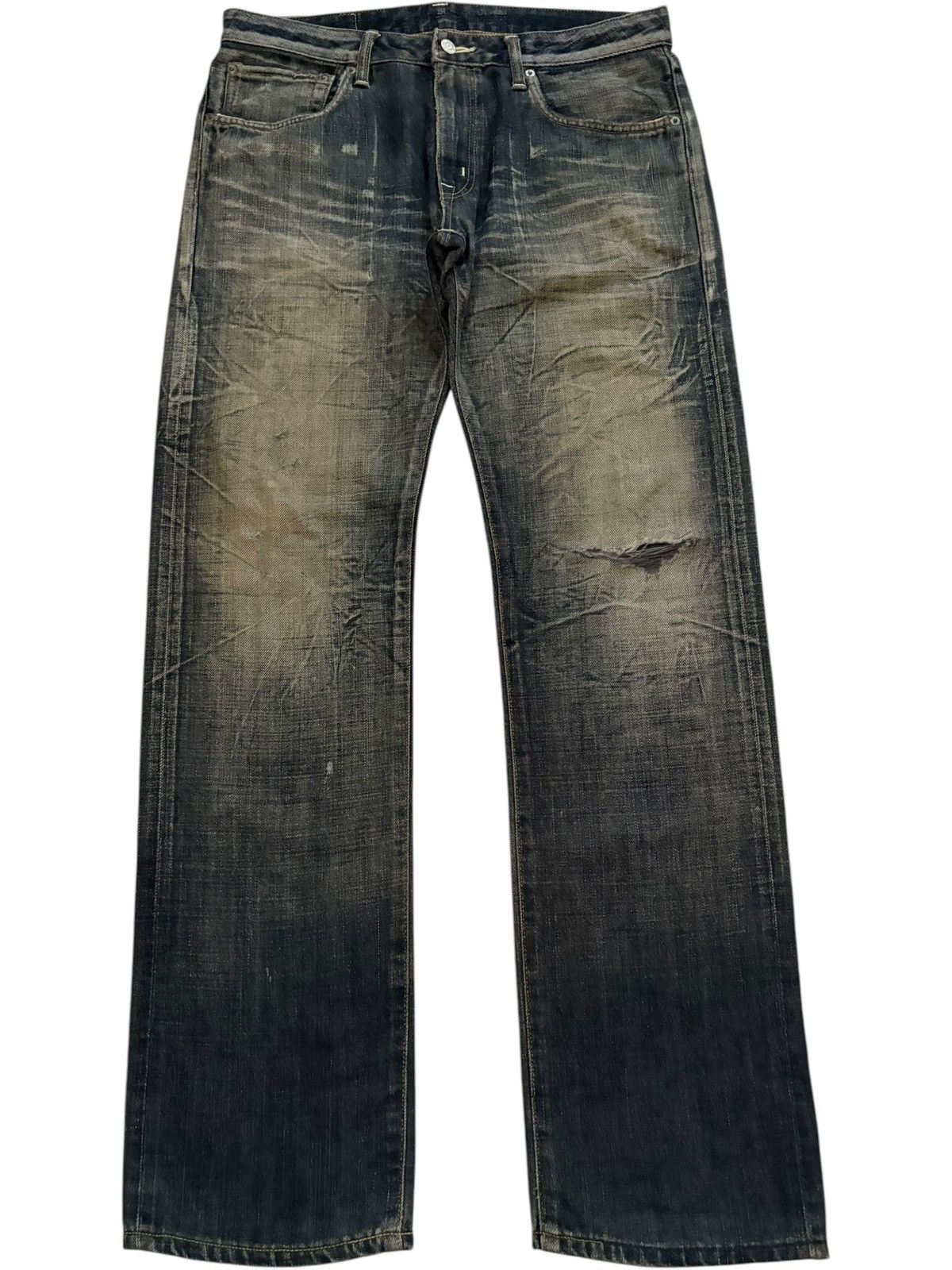 Edwin Vintage Japanese Edwin 502 Rusty Mud Wash Baggy Jeans Size US 35 - 1 Thumbnail