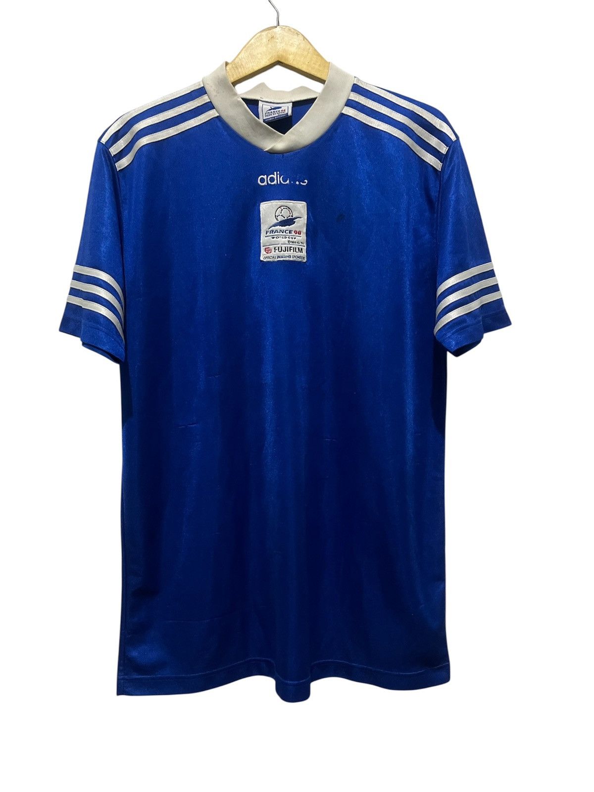 Vintage Adidas France FujiFilm 98 World Cup Jersey