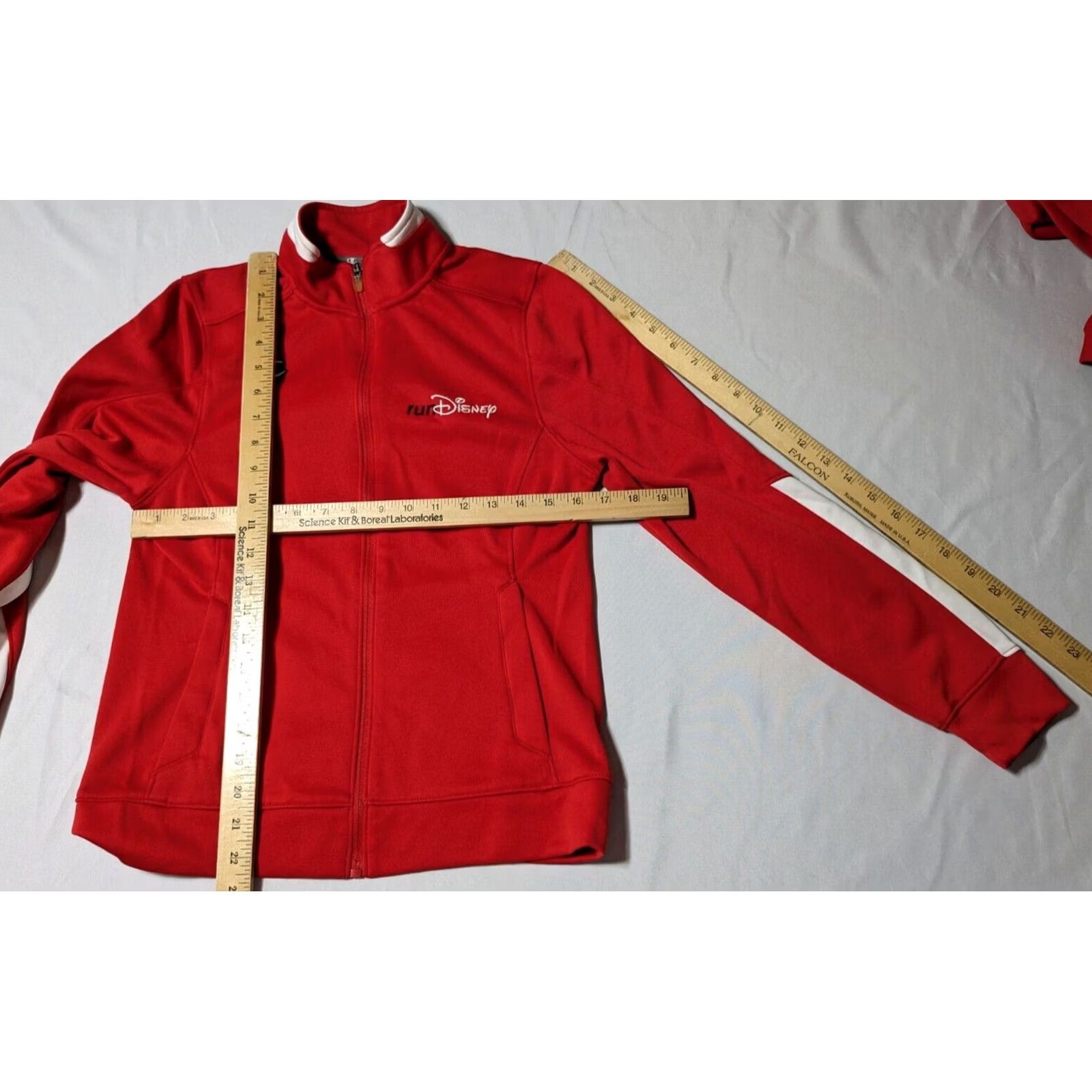 Champion RUN DISNEY Champion Women Small Red White Tracksuit Jacket + Pants Size 28" / US 6 / IT 42 - 7 Thumbnail