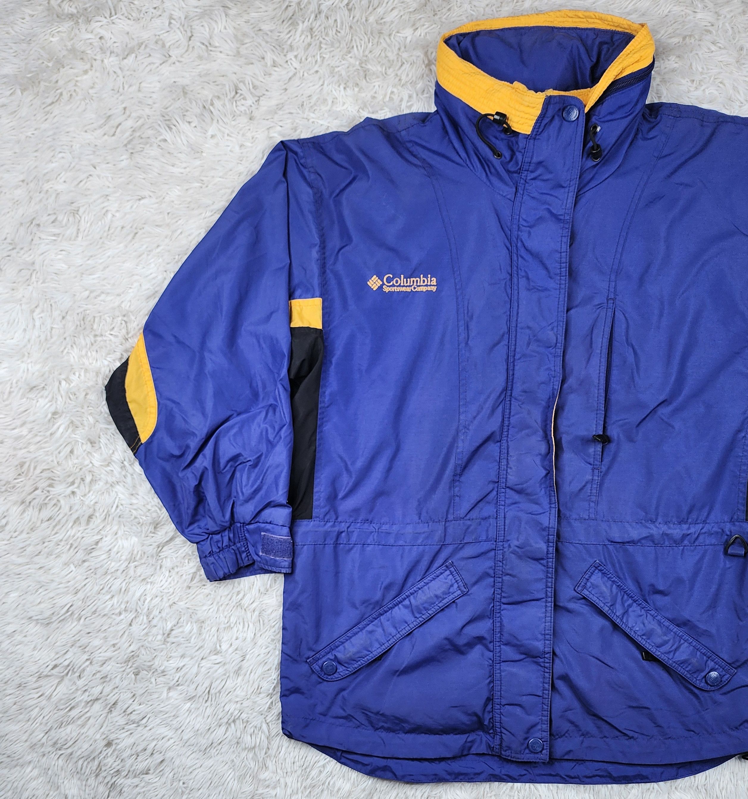 Columbia Vintage Columbia Long's peak hoodied rain jacket Size S / US 4 / IT 40 - 3 Thumbnail